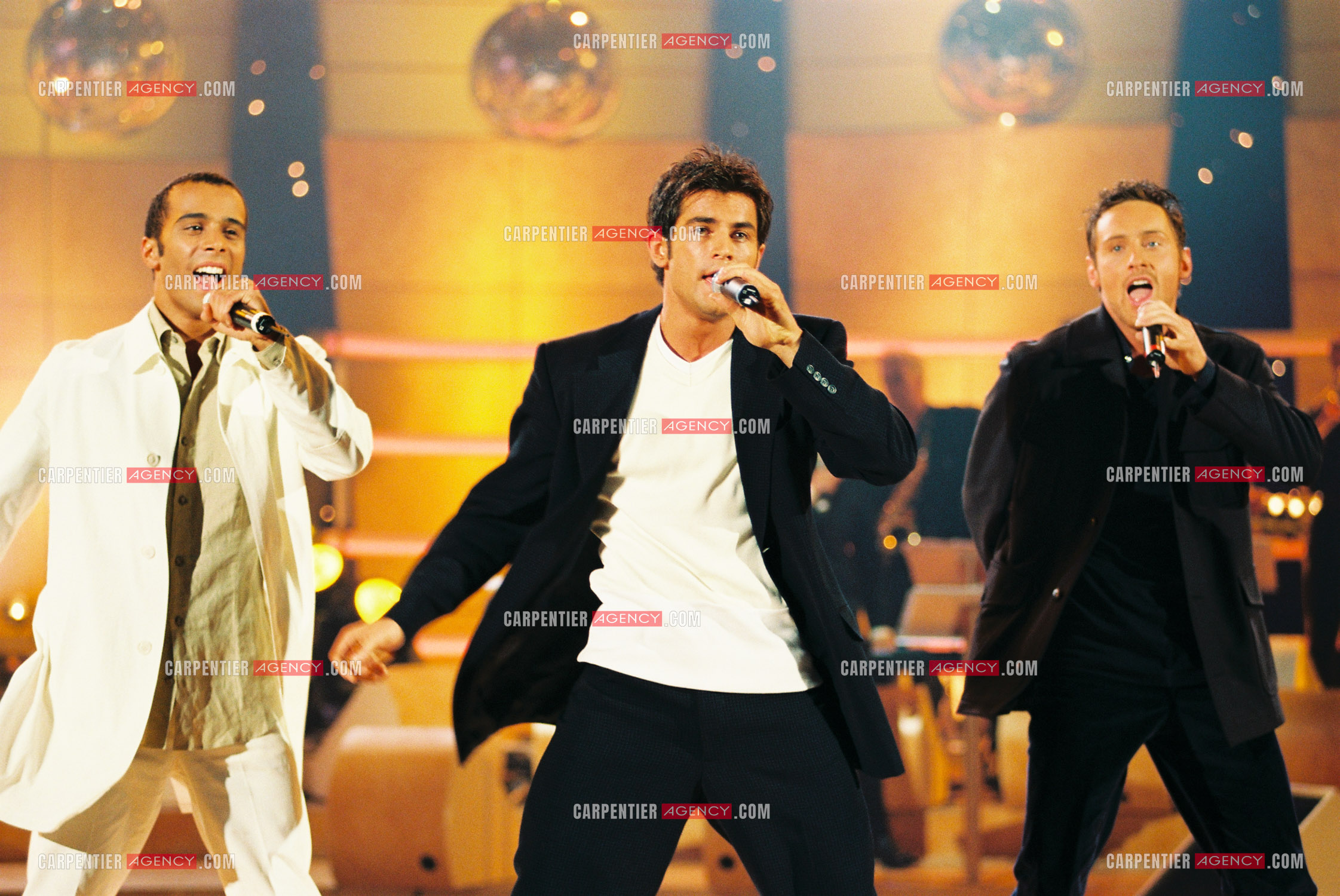 Le groupe de Boys Band les 2Be3 Filip Nikolic, Adel Kachermi et Frank Delay invité dans l'émission Fa Si La Chanter .      ( Exclusif )
