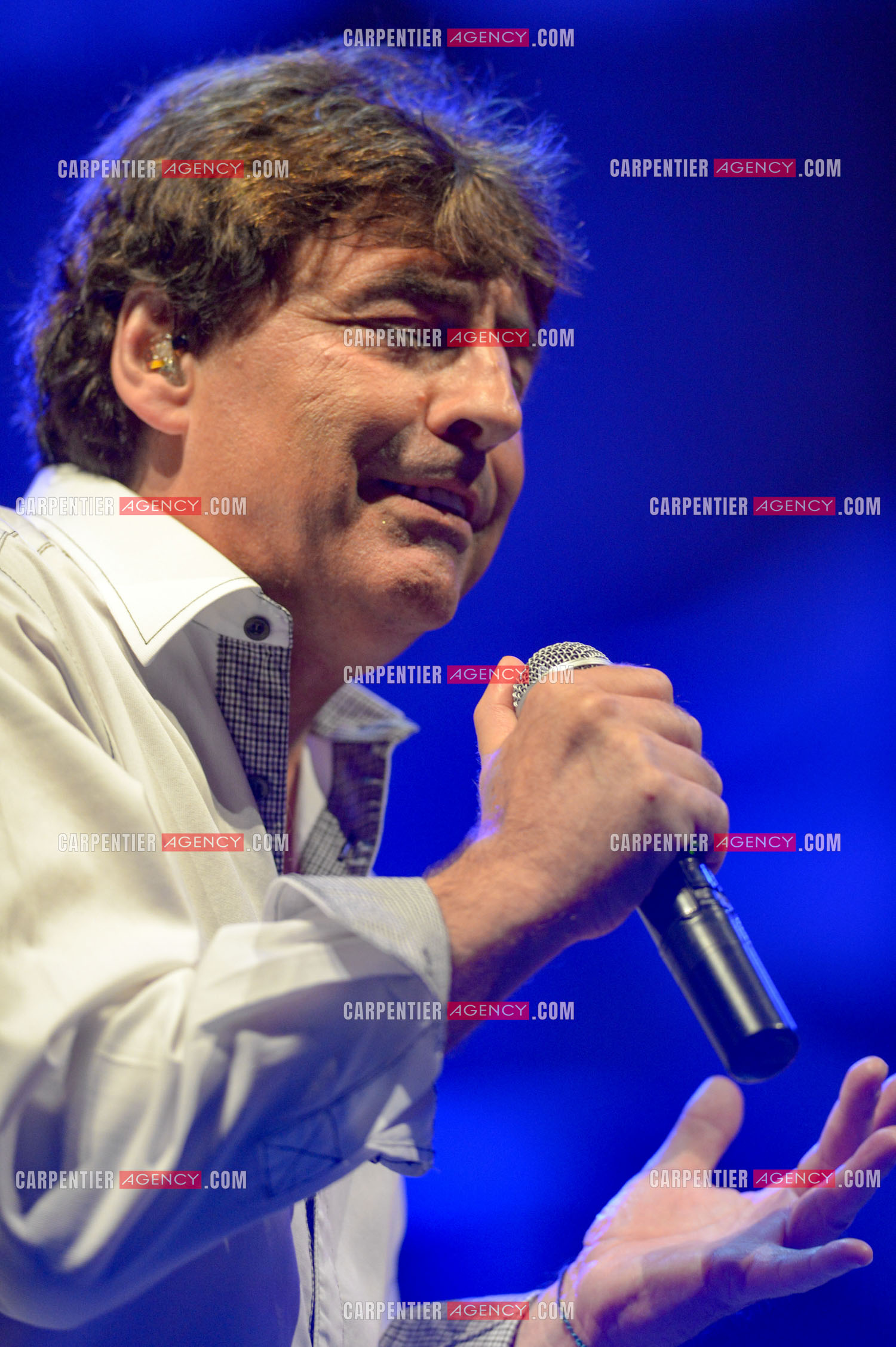 Le chanteur Claude Barzotti lors d'un concert a Bandol en 2013.         ( Exclusif )