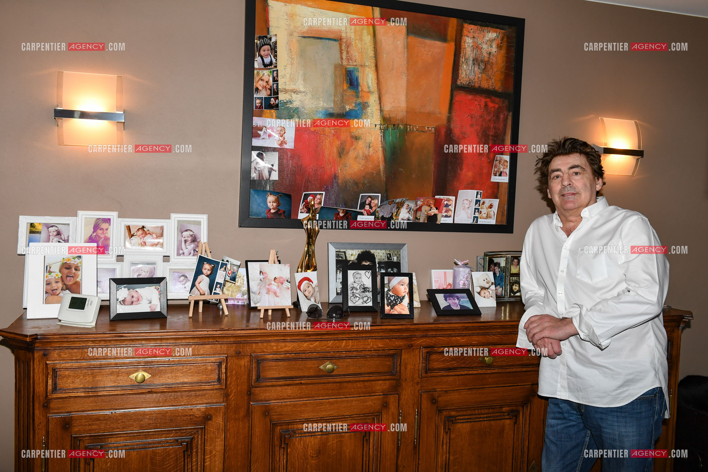 Le chanteur Claude Barzotti chez lui en Belgique en 2019.         ( Exclusif )