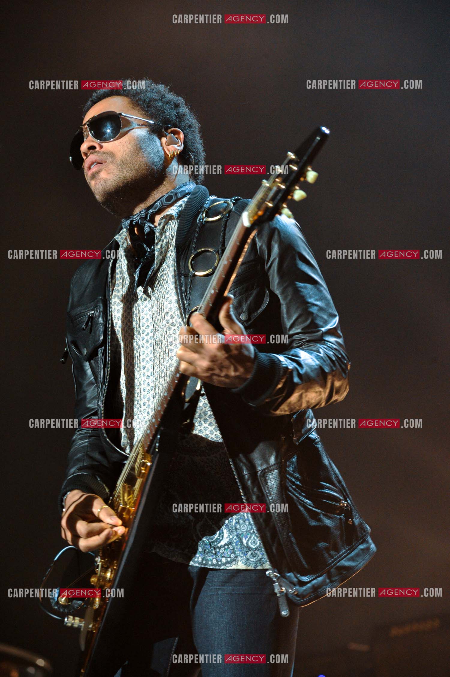 L'artiste rock américain Lenny Kravitz en concert au Zénith de Paris pour deux soirs.   ( Exclusif )