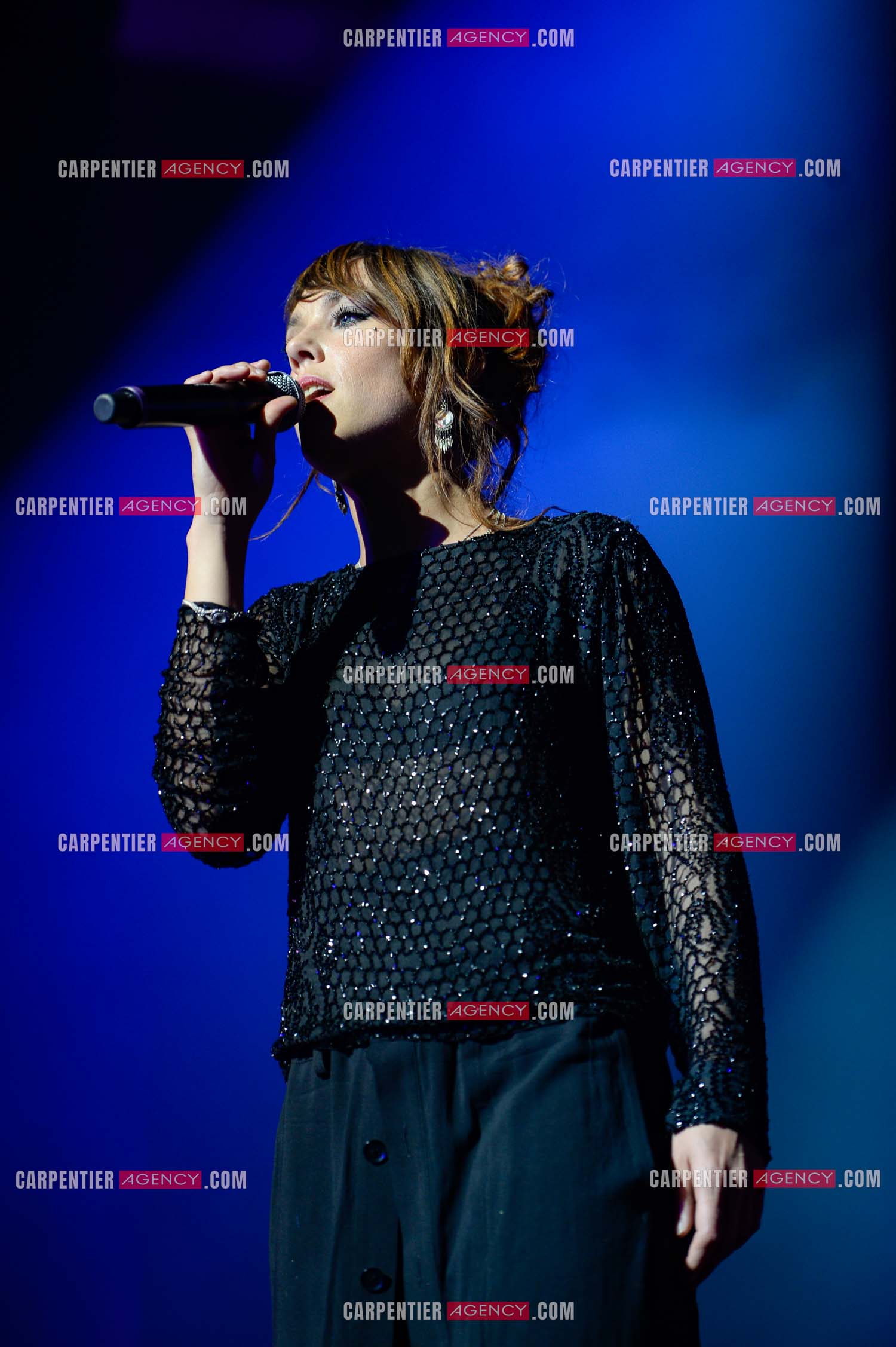 La chanteuse Zaz en concert au Zénith de Paris.    ( Exclusif )