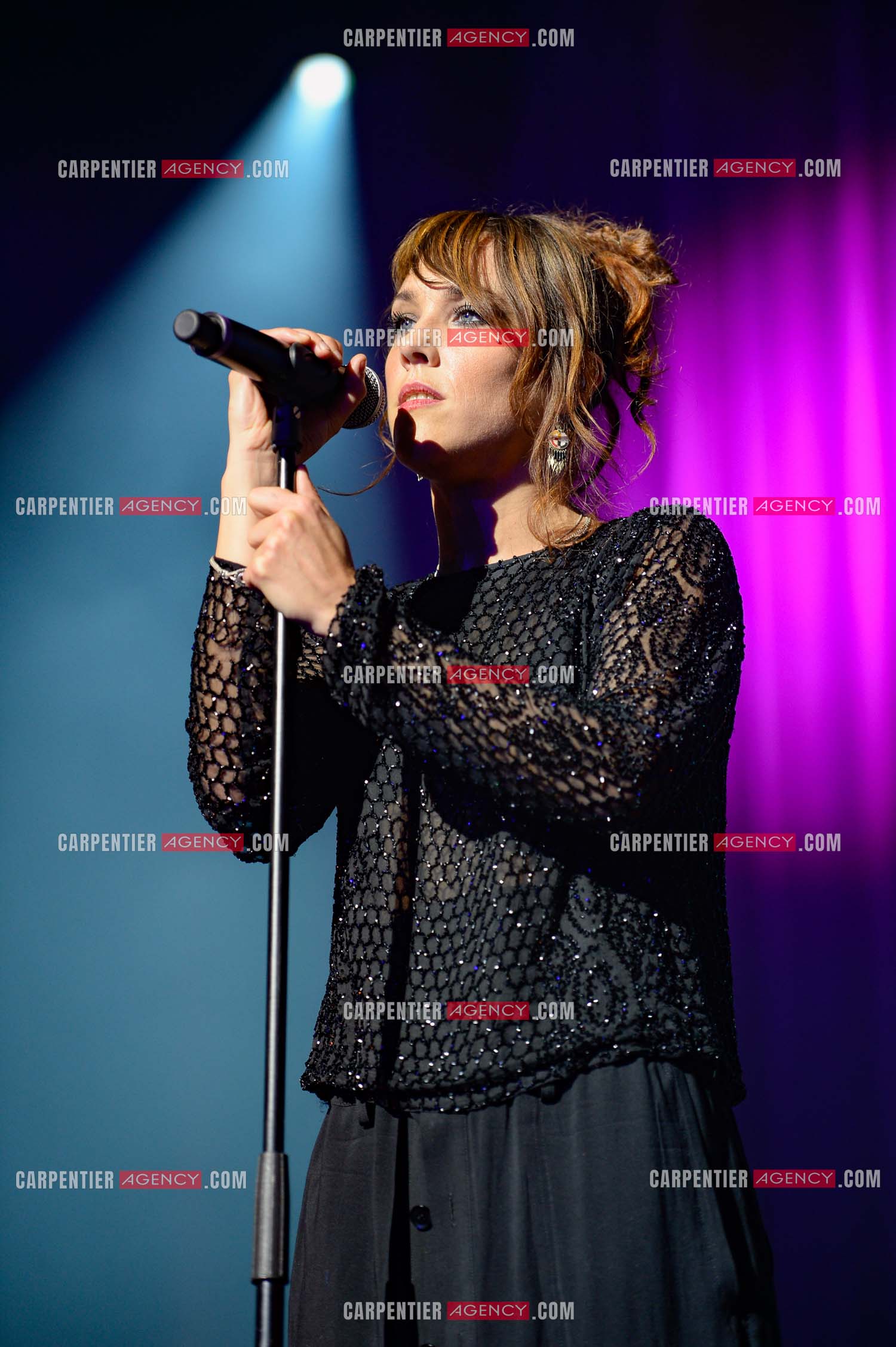 La chanteuse Zaz en concert au Zénith de Paris.    ( Exclusif )