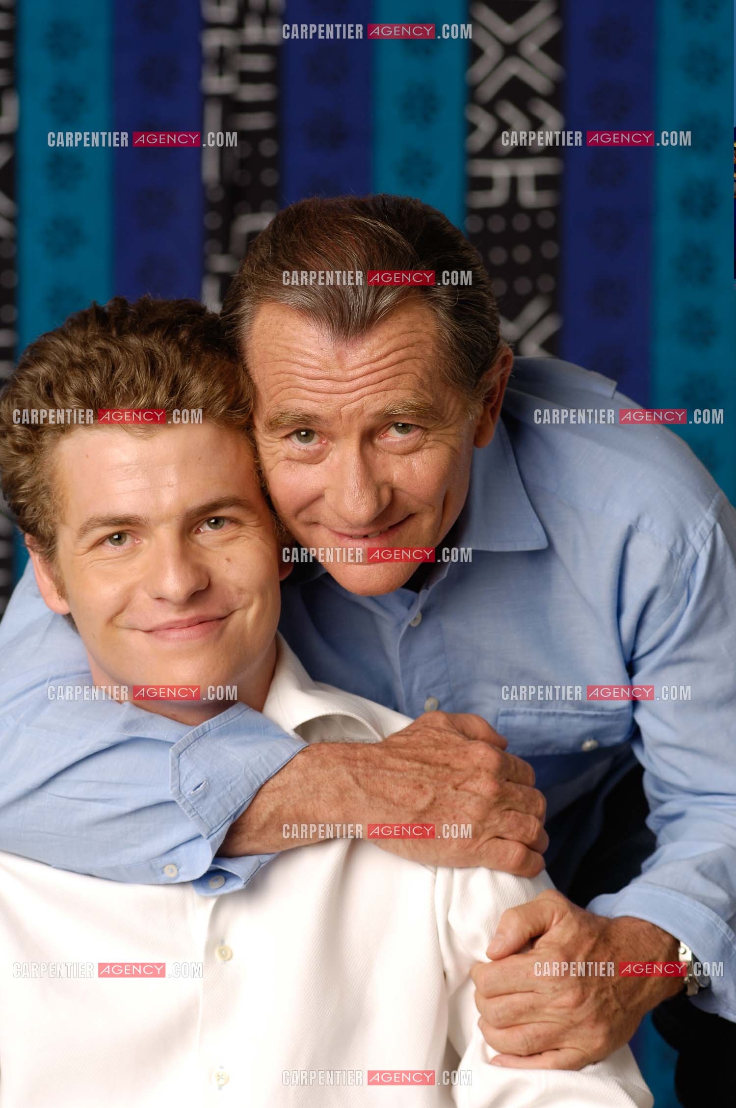 Le journaliste William Leymergie et son fils Gery.     ( Exclusif )