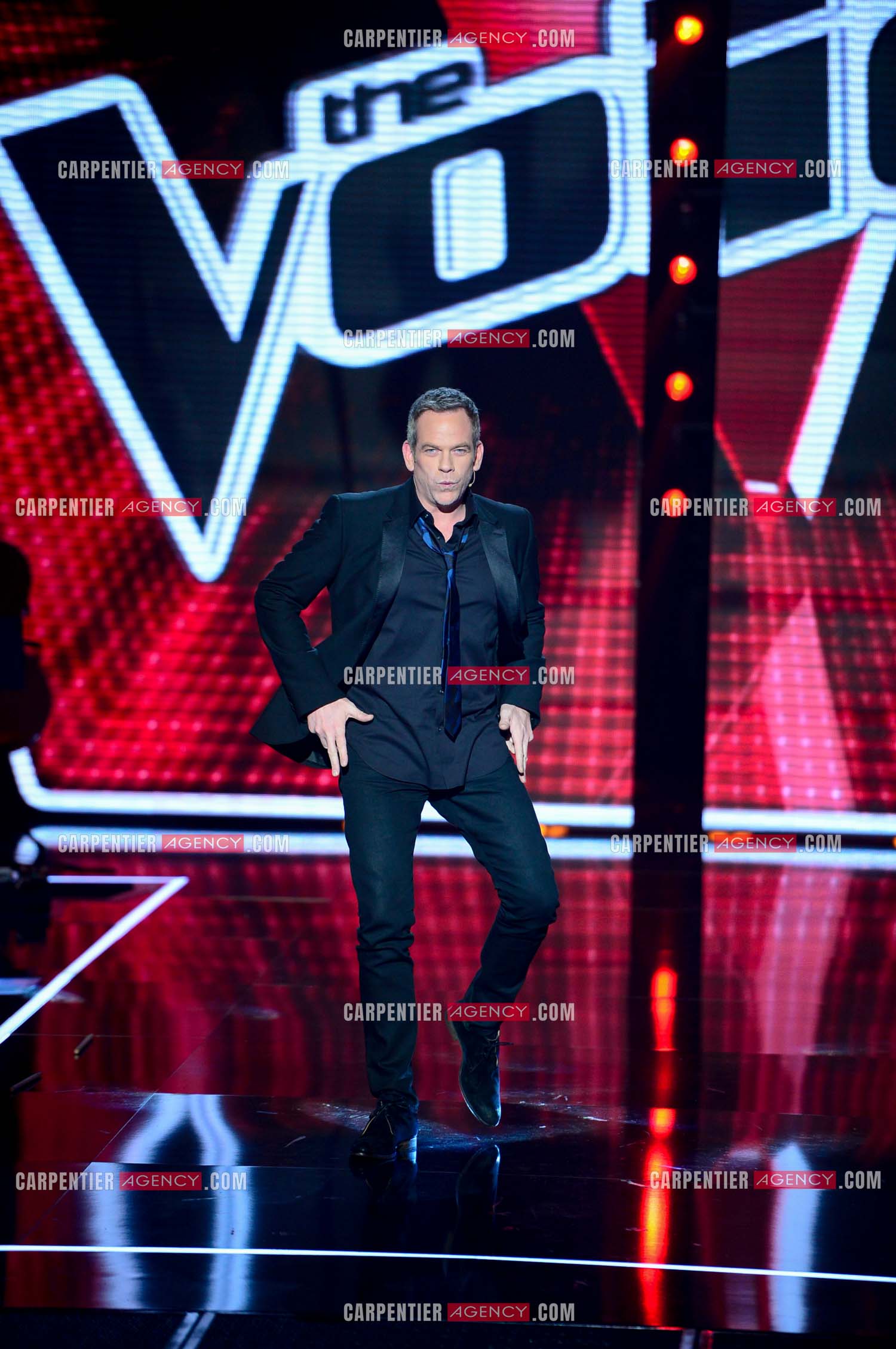 Le chanteur Garou coach  dans l'émission The Voice saison 3.        ( Exclusif )