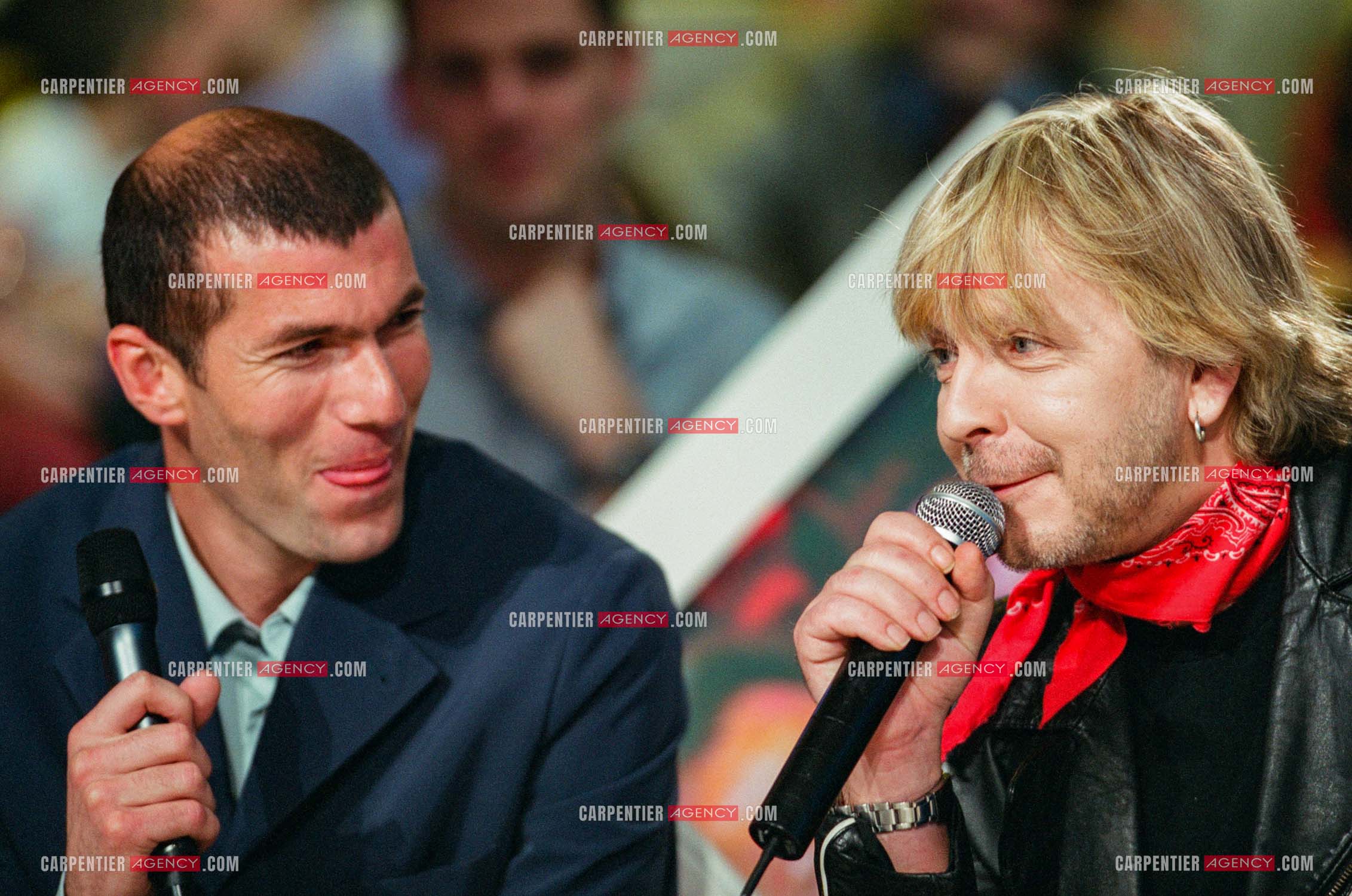Le chanteur Renaud Séchan invité de l'émission spéciale “ELA“ assosiation parainée par le footbaleur Zinédine Zidane.  ( Exclusif )