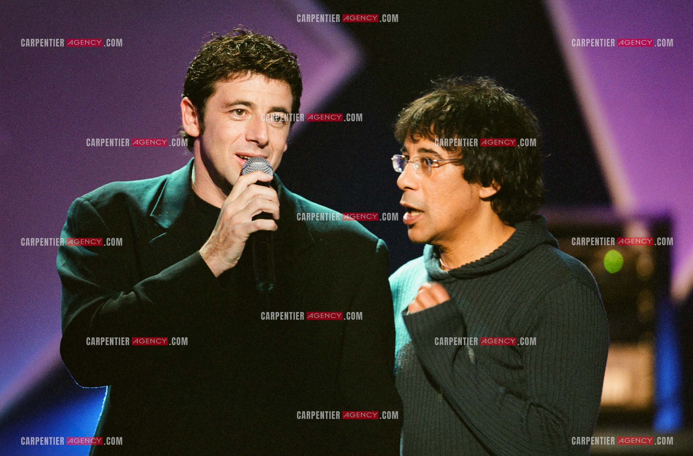 Les chanteurs Patrick Bruel et Laurent Voulzy invités de l'émission spéciale “ELA“.  ( Exclusif )