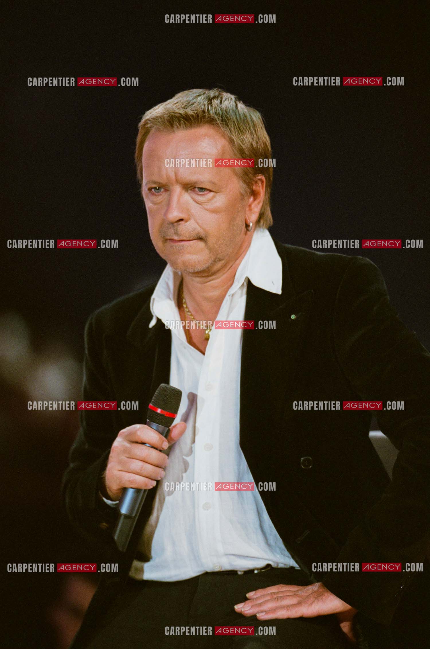 Le chanteur Renaud Séchan lors des Victoires de la musique au Zénith de Paris en 2005.