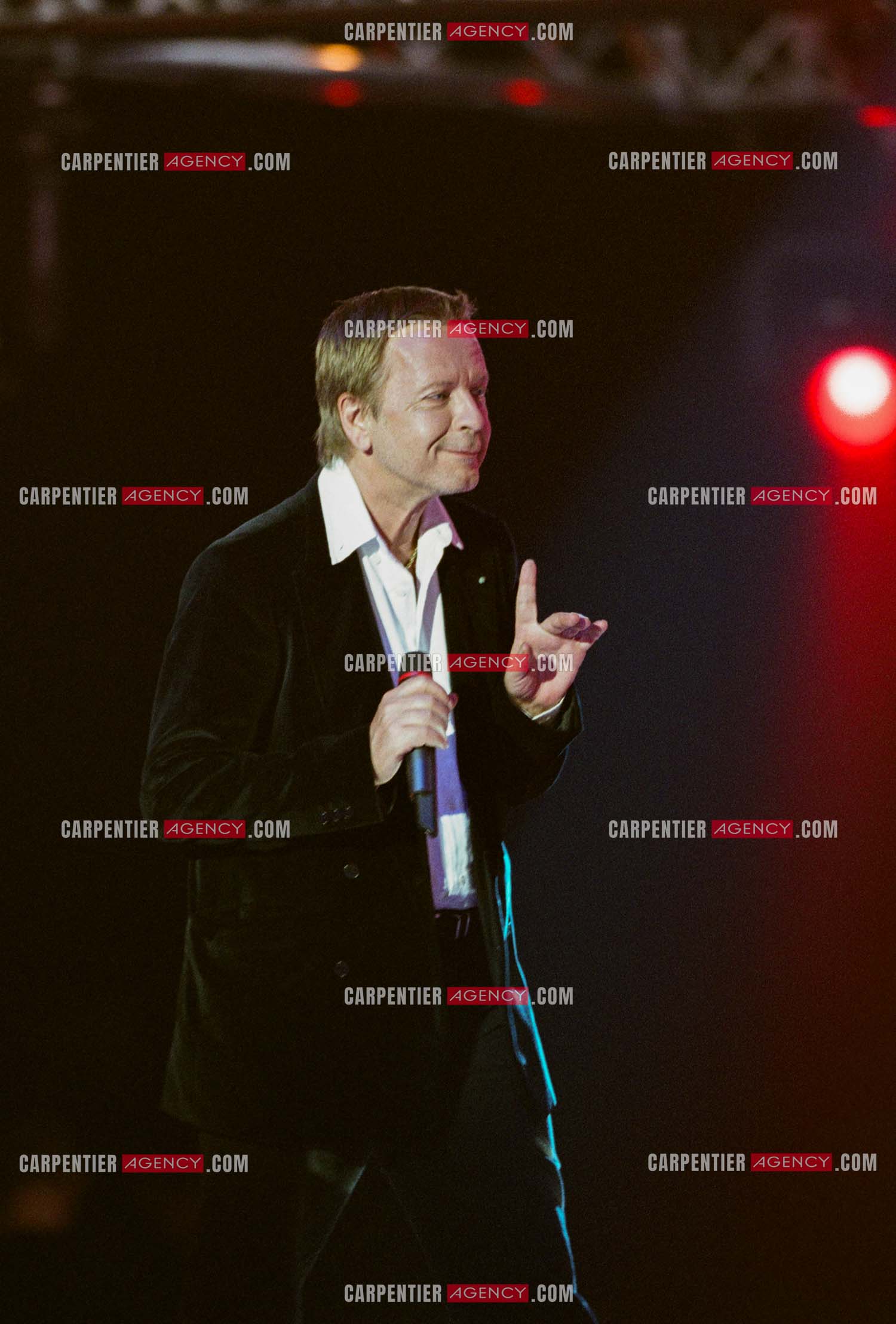 Le chanteur Renaud Séchan lors des Victoires de la musique au Zénith de Paris en 2005.