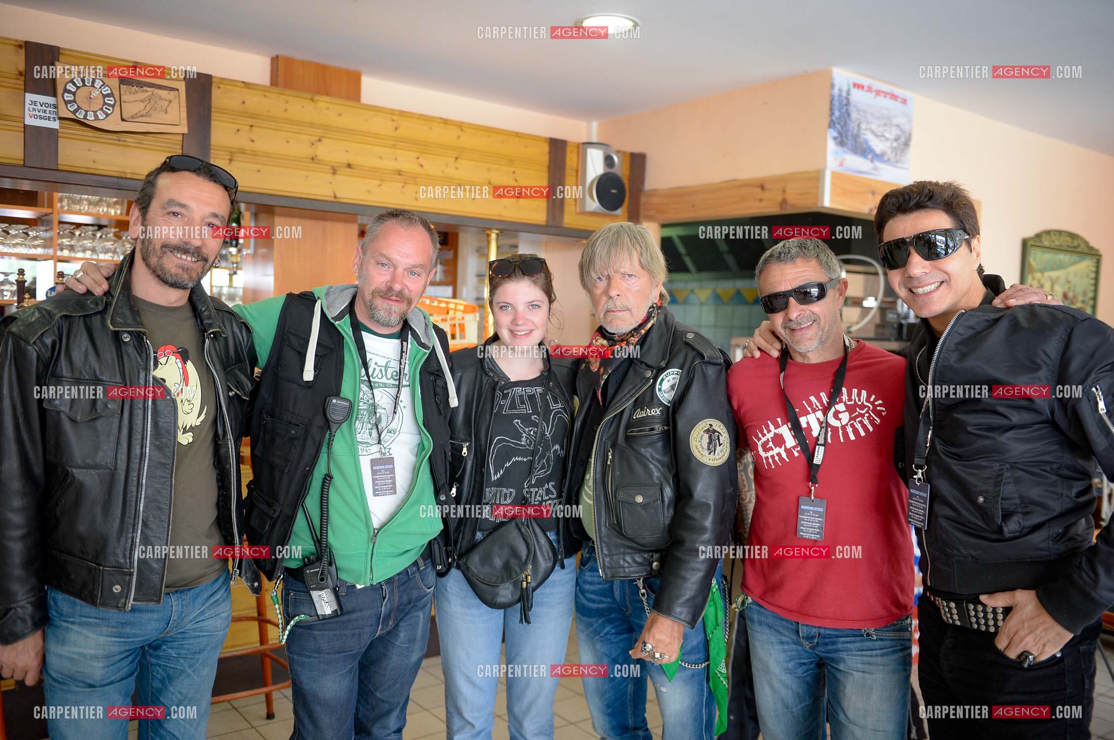 Le chanteur Renaud et son ami Jean-Luc Lahaye présent au festival Motordays à Gérardmer en 2016. (Exclusif )