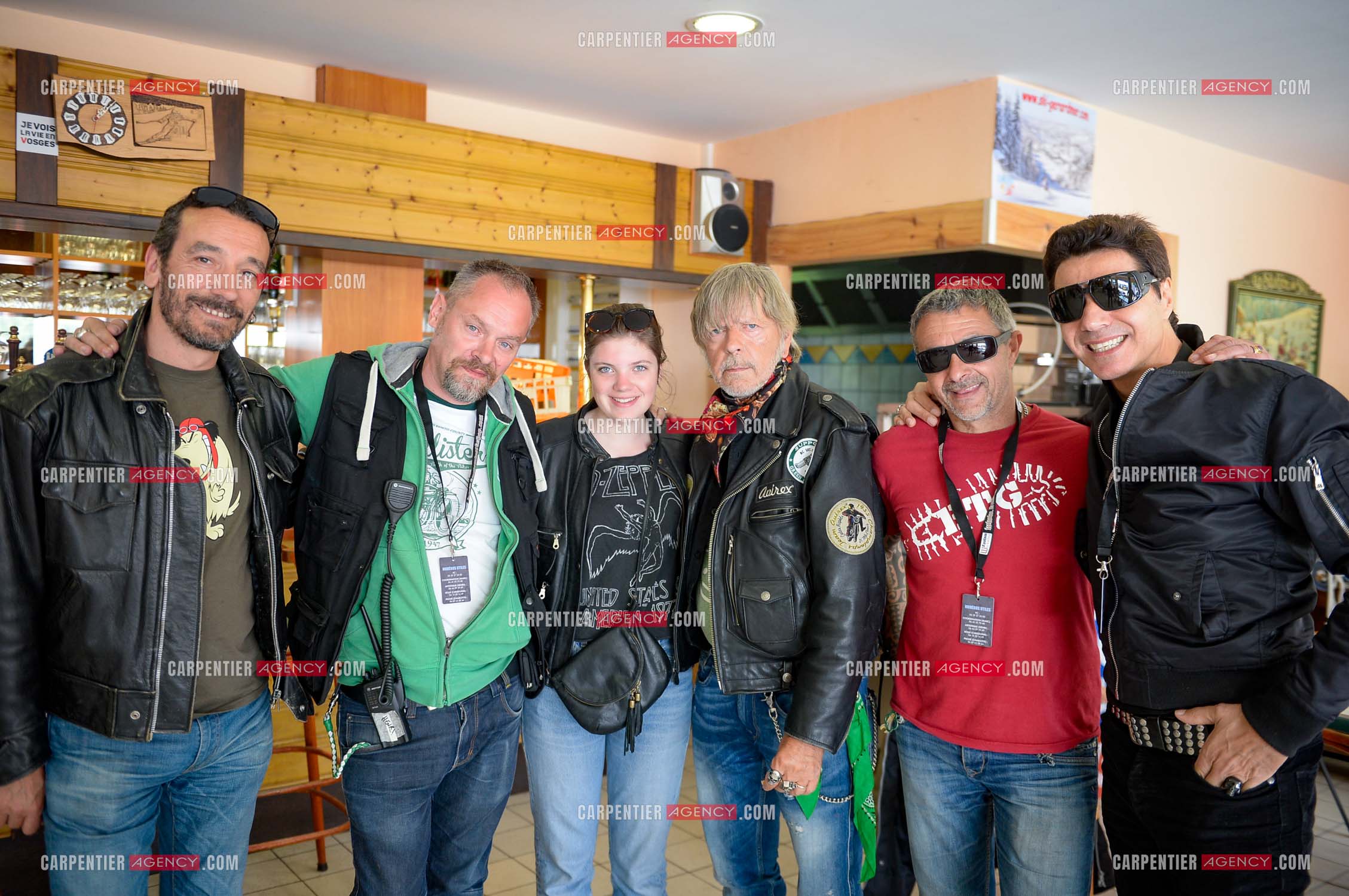 Le chanteur Renaud et son ami Jean-Luc Lahaye présent au festival Motordays à Gérardmer en 2016. (Exclusif )