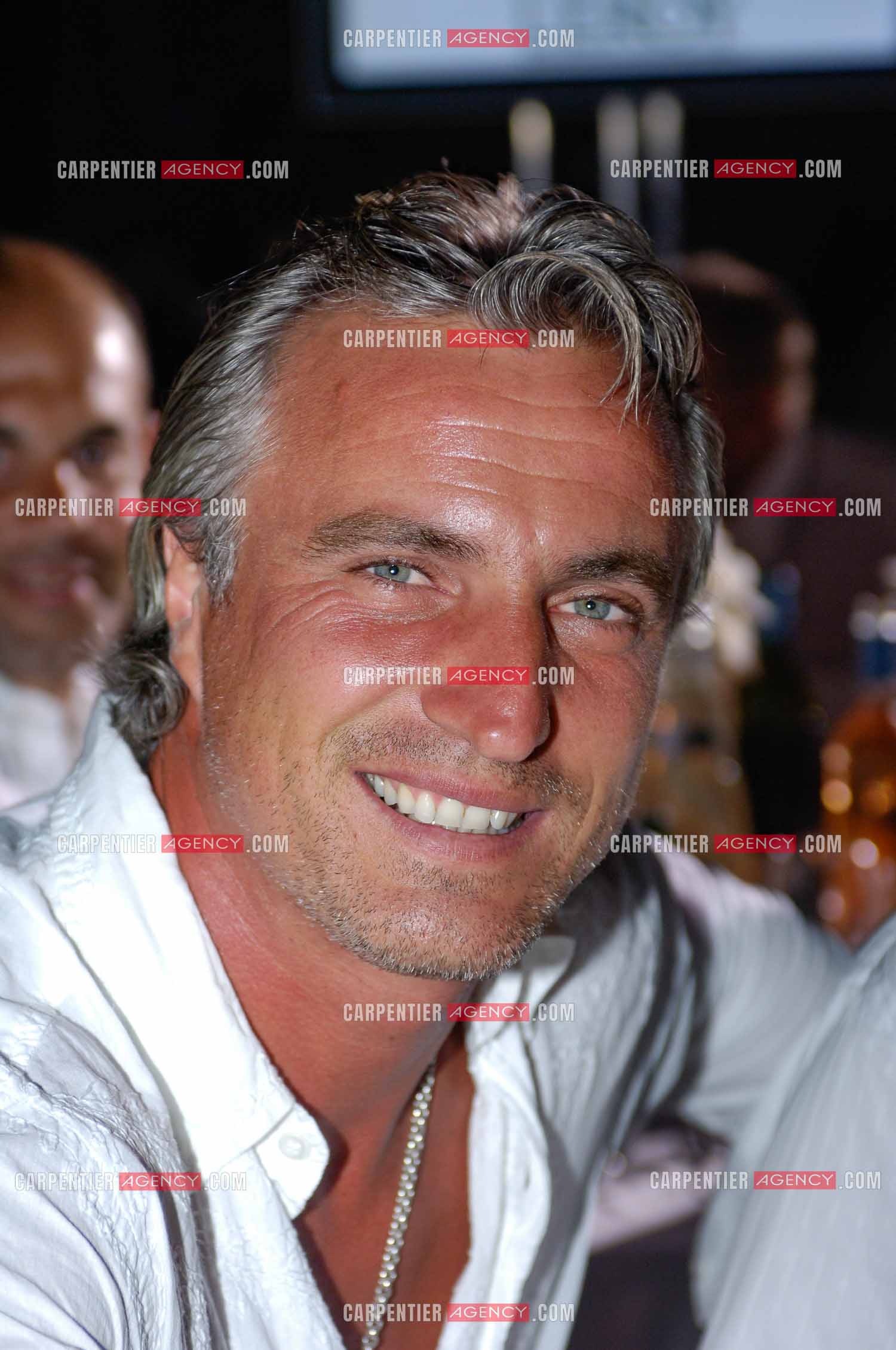 David Ginola footballeur international lors de la soirée Blanche en 2006.   ( Exclusif )