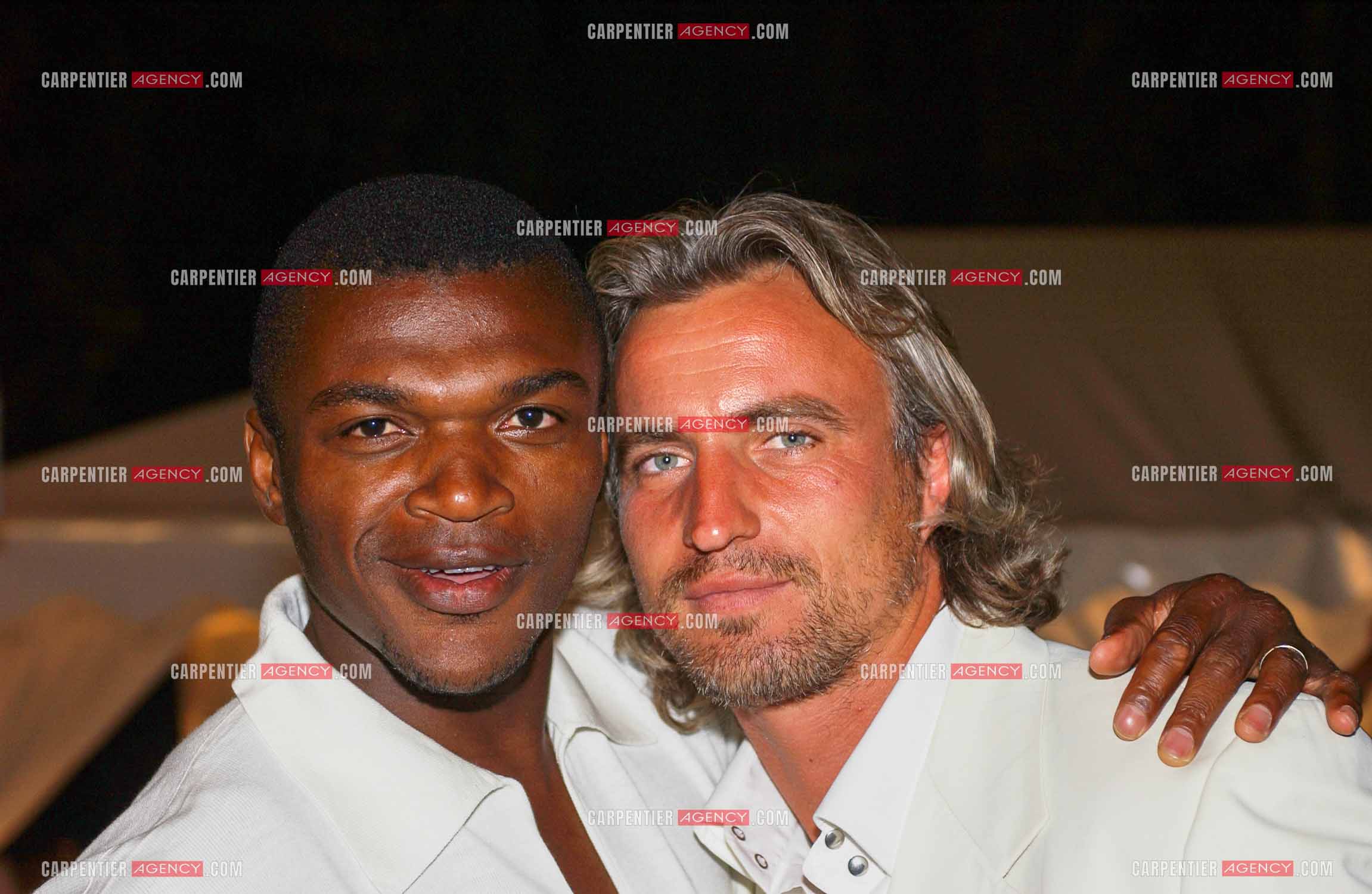David Ginola et Marcel Desailly.   ( Exclusif )