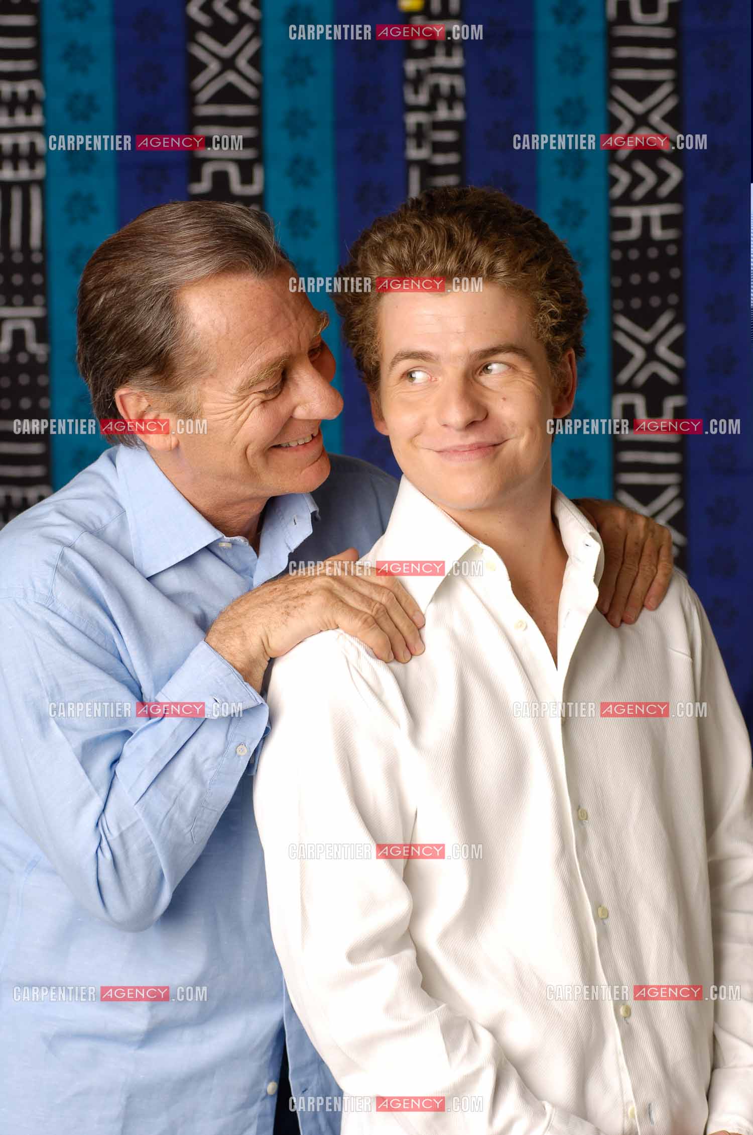 Le journaliste William Leymergie et son fils Gery Leymergie.     ( Exclusif )