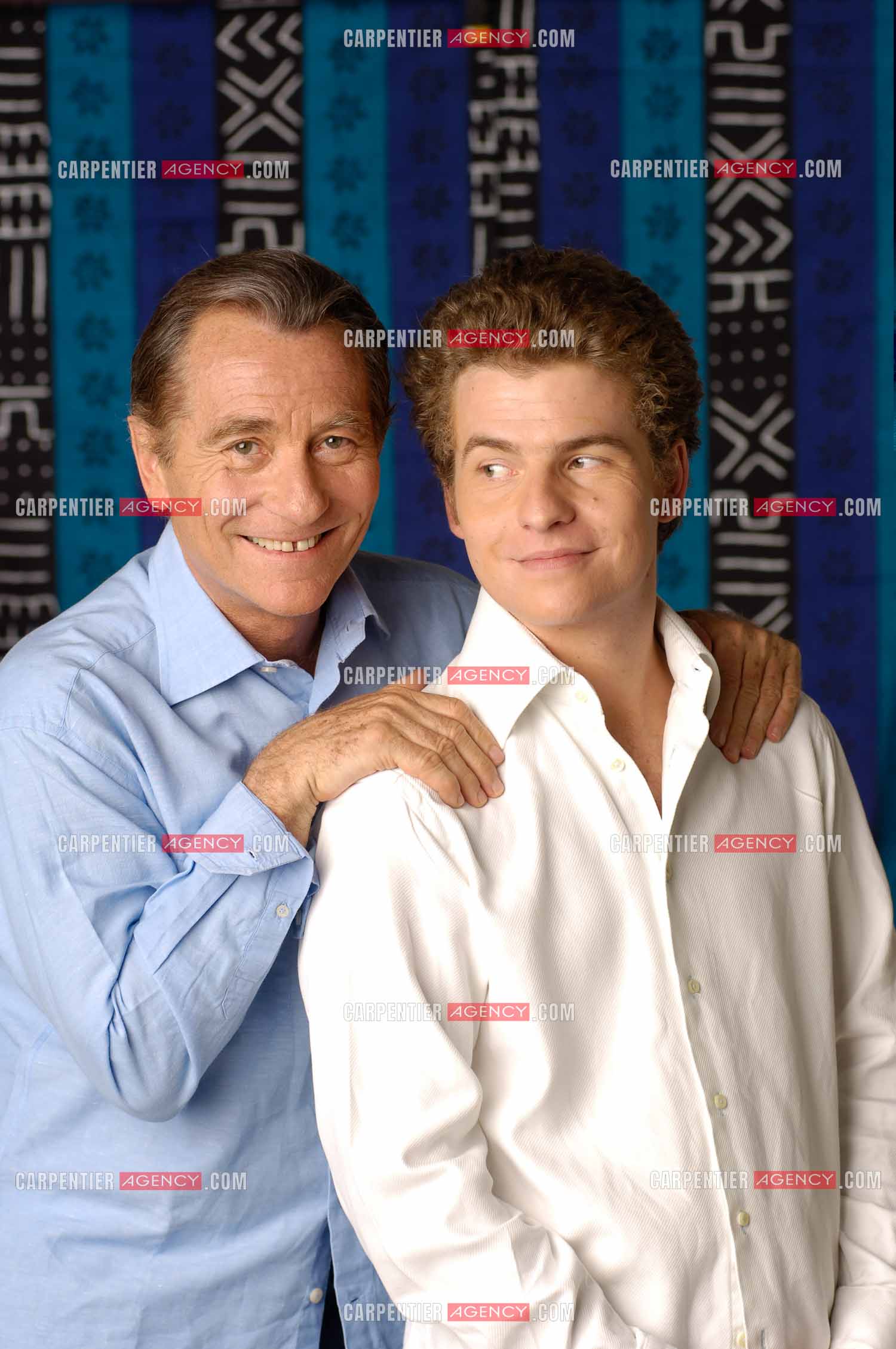 Le journaliste William Leymergie et son fils Gery Leymergie.     ( Exclusif )
