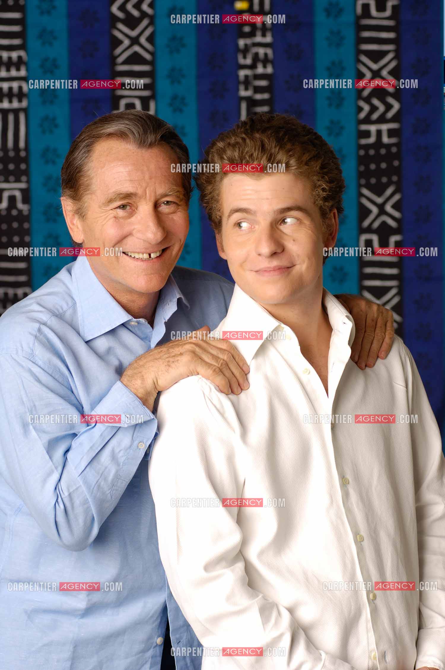 Le journaliste William Leymergie et son fils Gery Leymergie.     ( Exclusif )