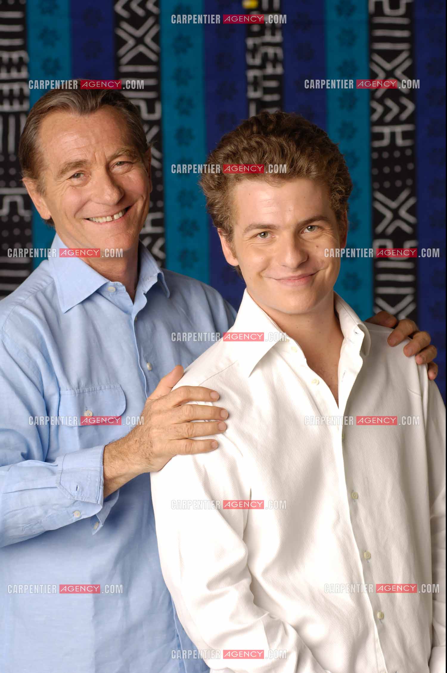 Le journaliste William Leymergie et son fils Gery Leymergie.     ( Exclusif )