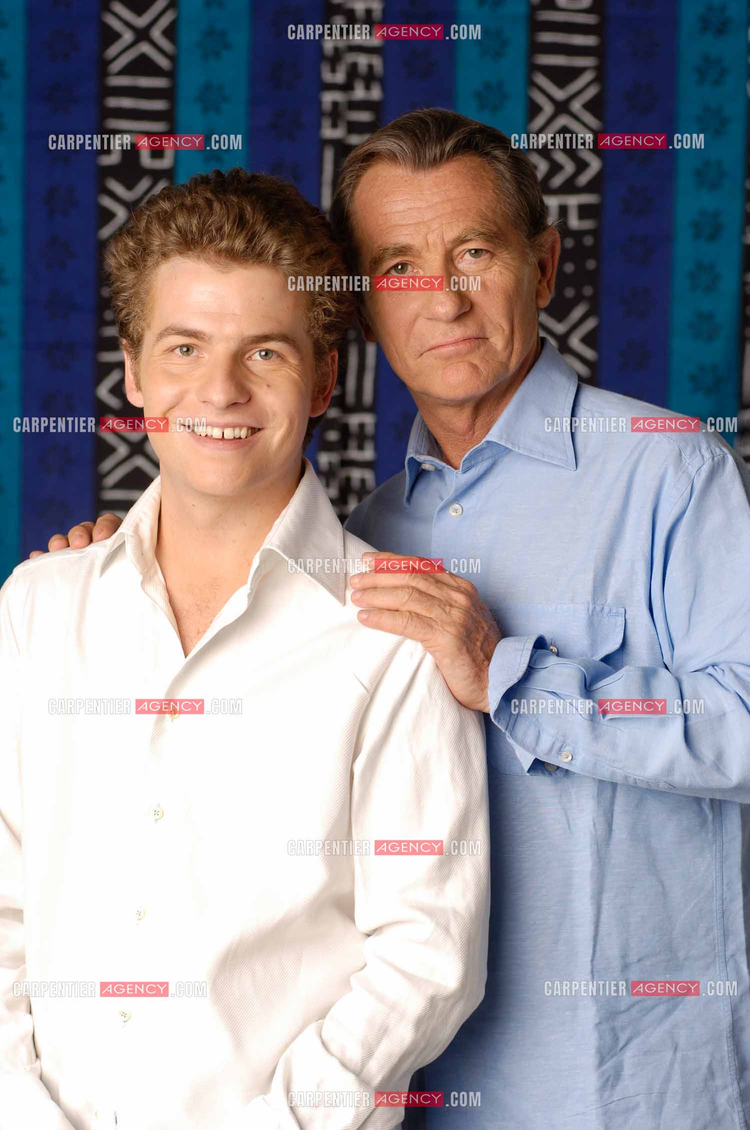 Le journaliste William Leymergie et son fils Gery Leymergie.     ( Exclusif )