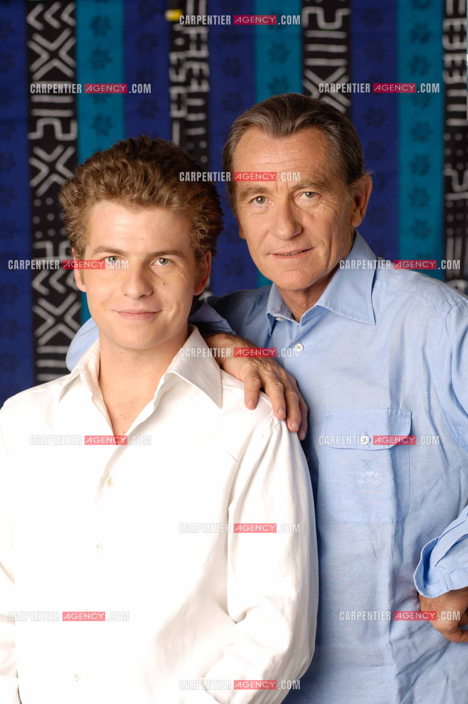 Le journaliste William Leymergie et son fils Gery Leymergie.     ( Exclusif )