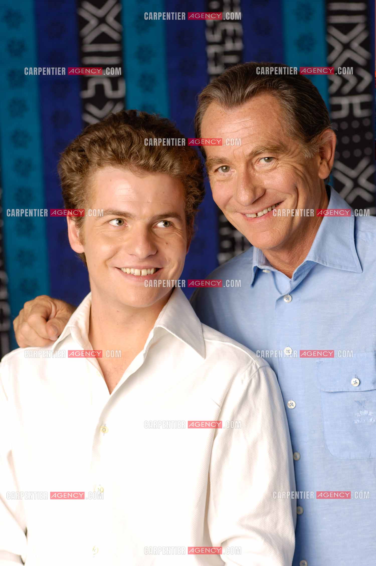 Le journaliste William Leymergie et son fils Gery Leymergie.     ( Exclusif )