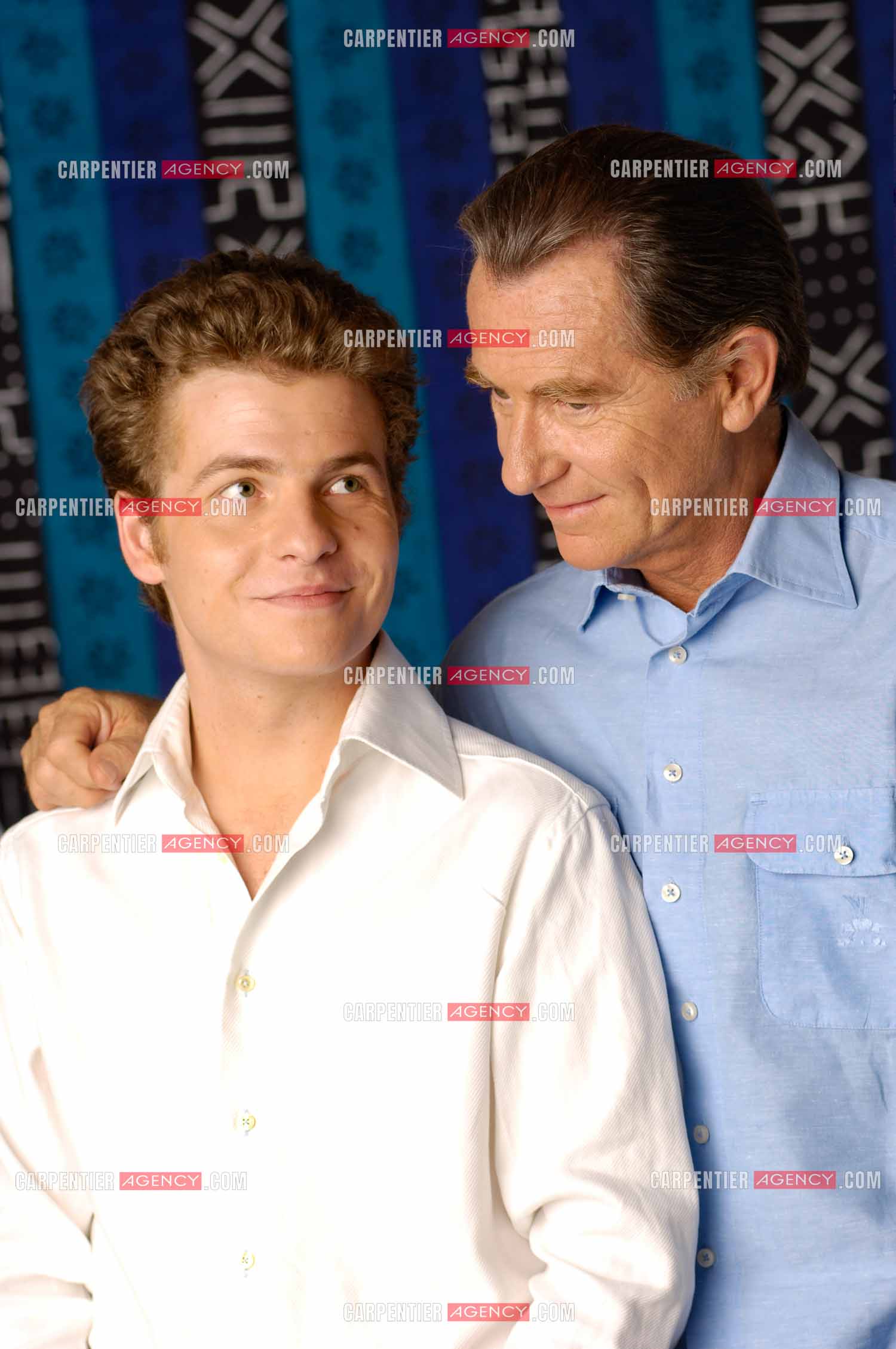 Le journaliste William Leymergie et son fils Gery Leymergie.     ( Exclusif )