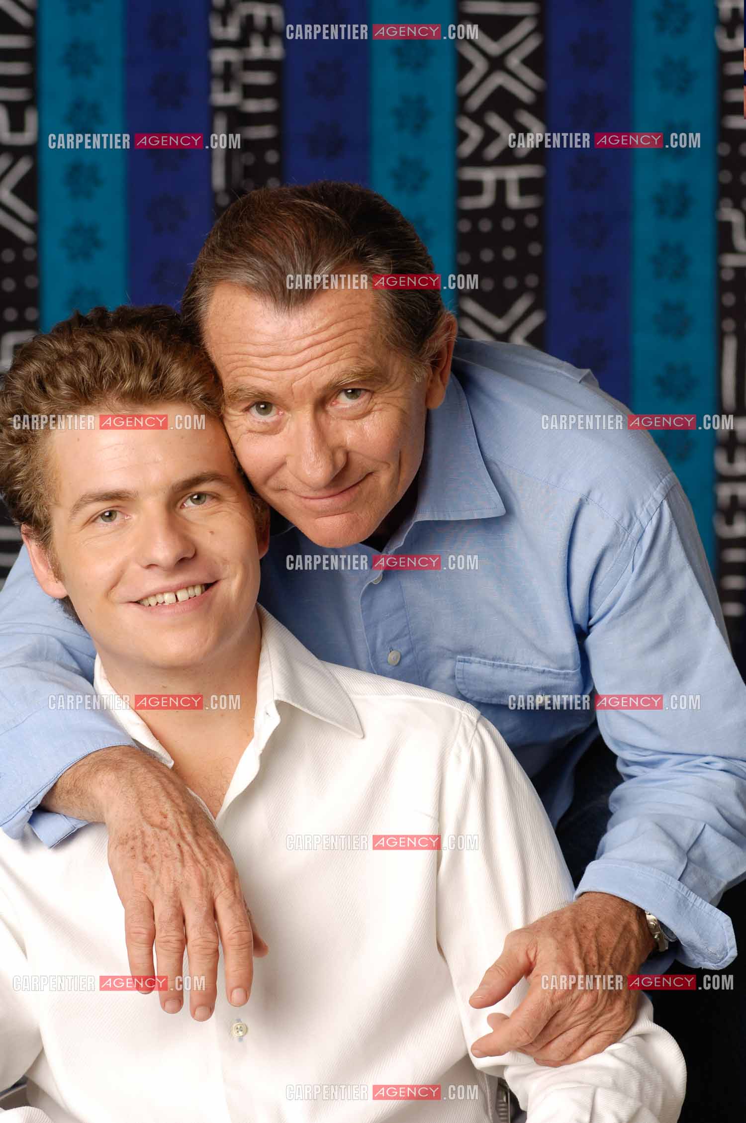 Le journaliste William Leymergie et son fils Gery Leymergie.     ( Exclusif )