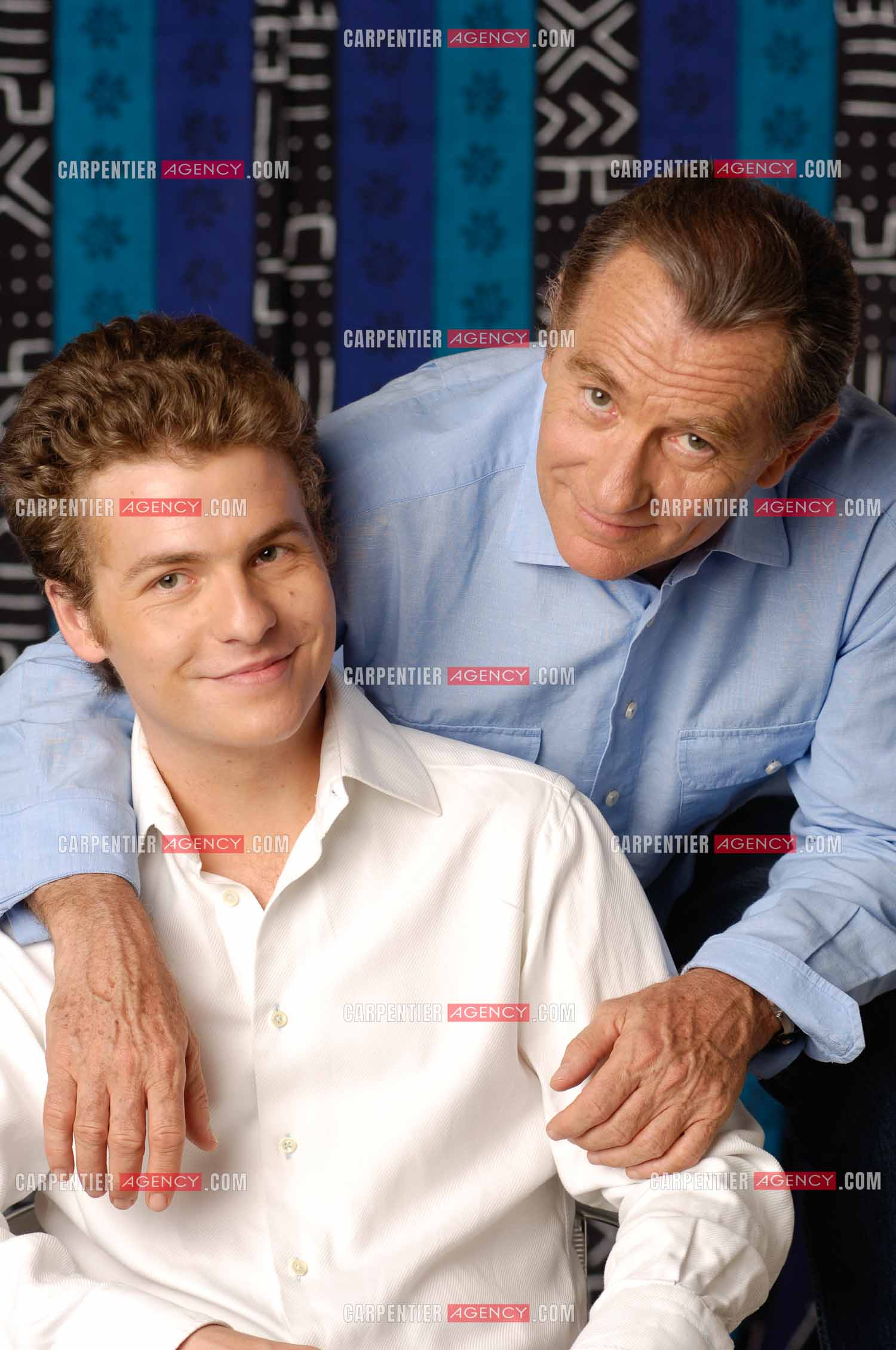 Le journaliste William Leymergie et son fils Gery Leymergie.     ( Exclusif )