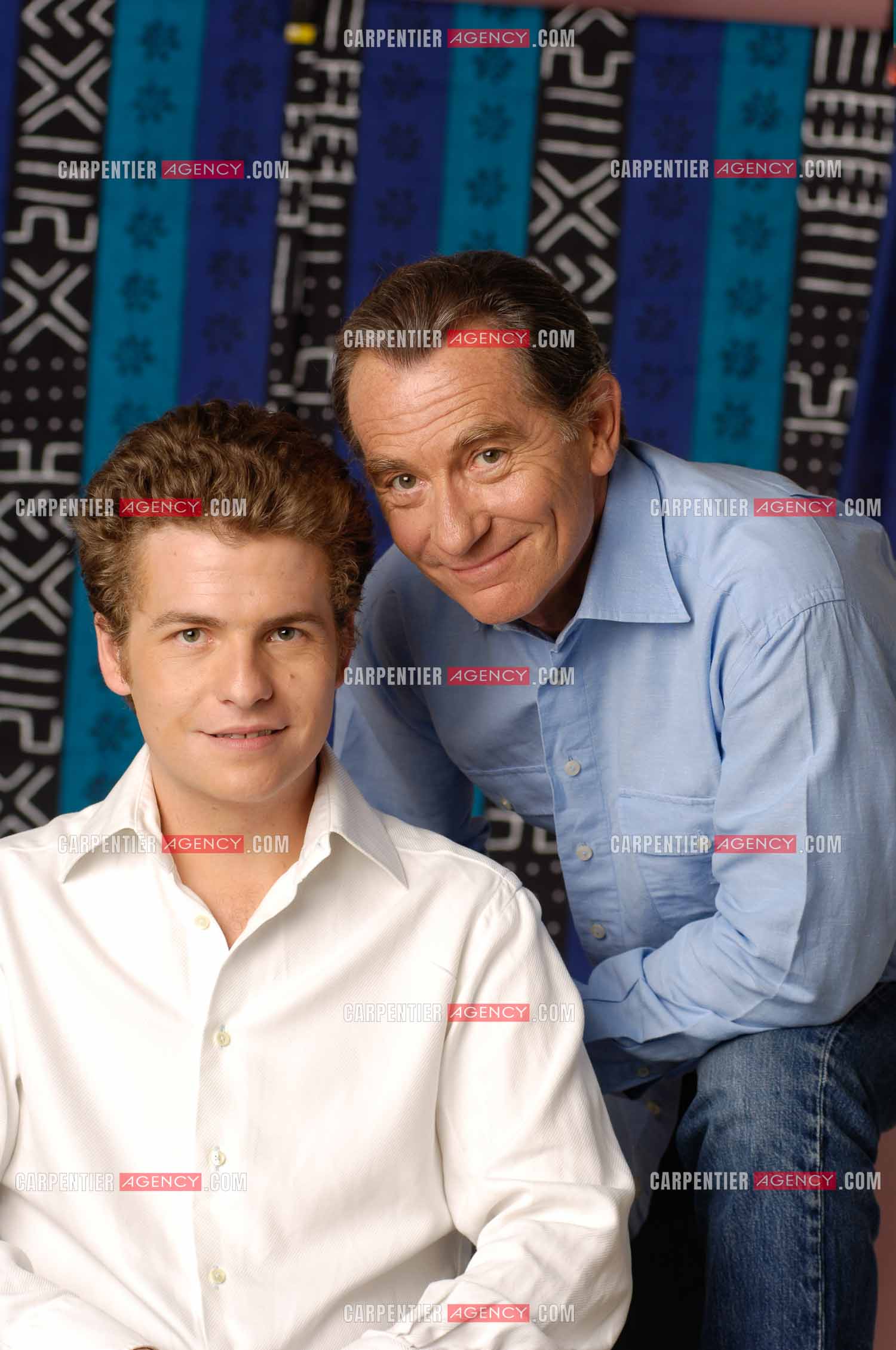Le journaliste William Leymergie et son fils Gery Leymergie.     ( Exclusif )