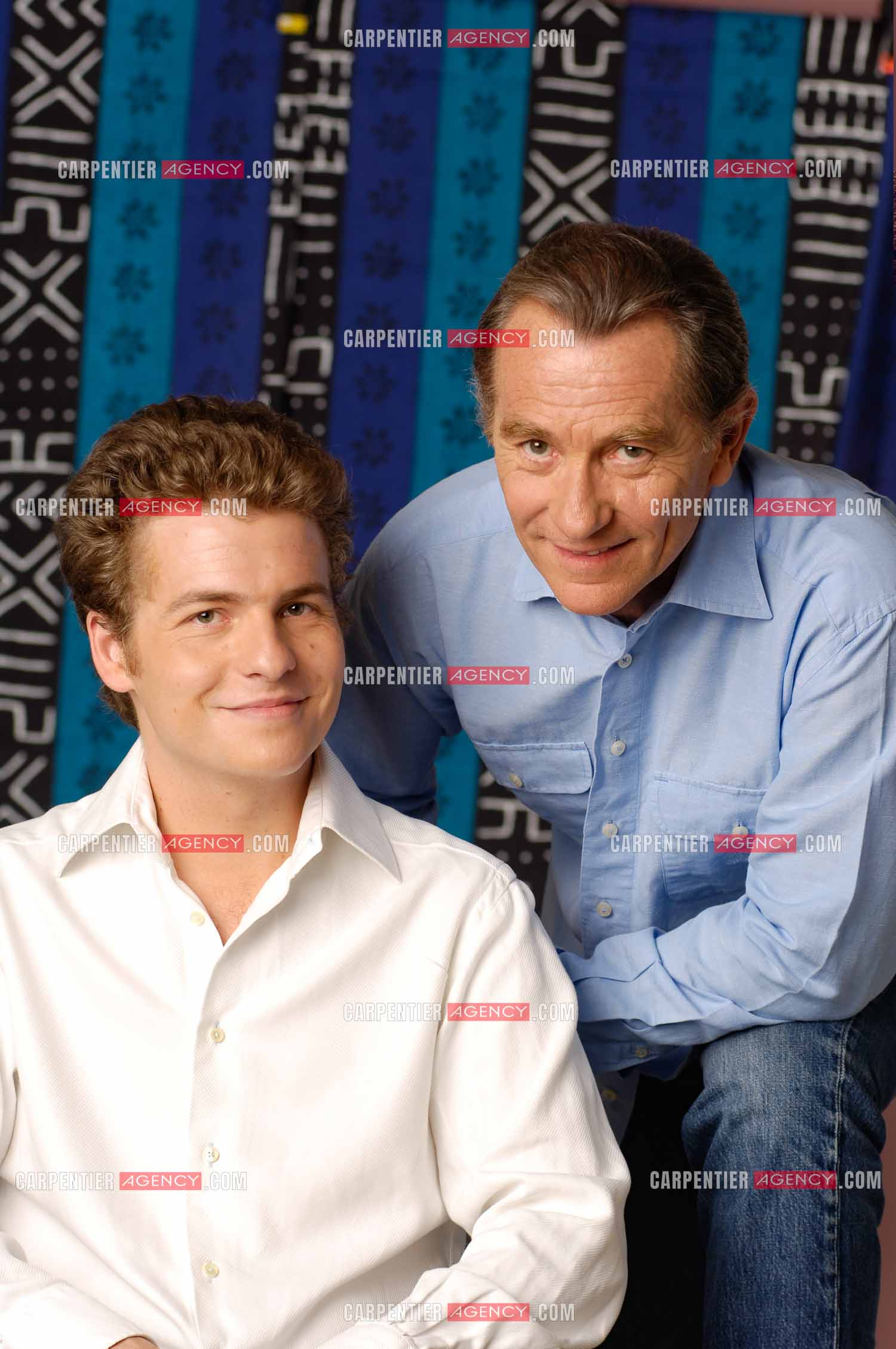 Le journaliste William Leymergie et son fils Gery Leymergie.     ( Exclusif )