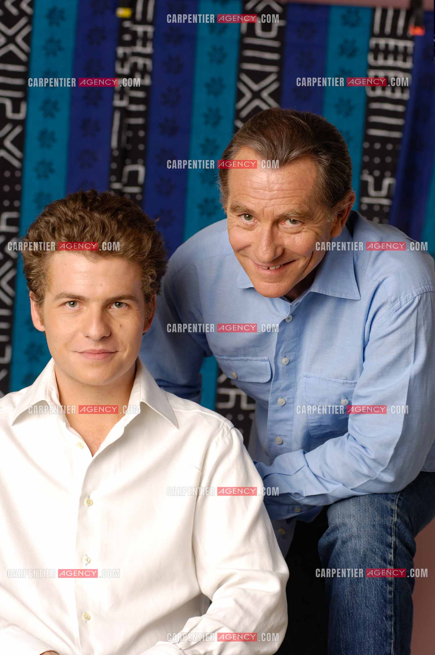 Le journaliste William Leymergie et son fils Gery Leymergie.     ( Exclusif )