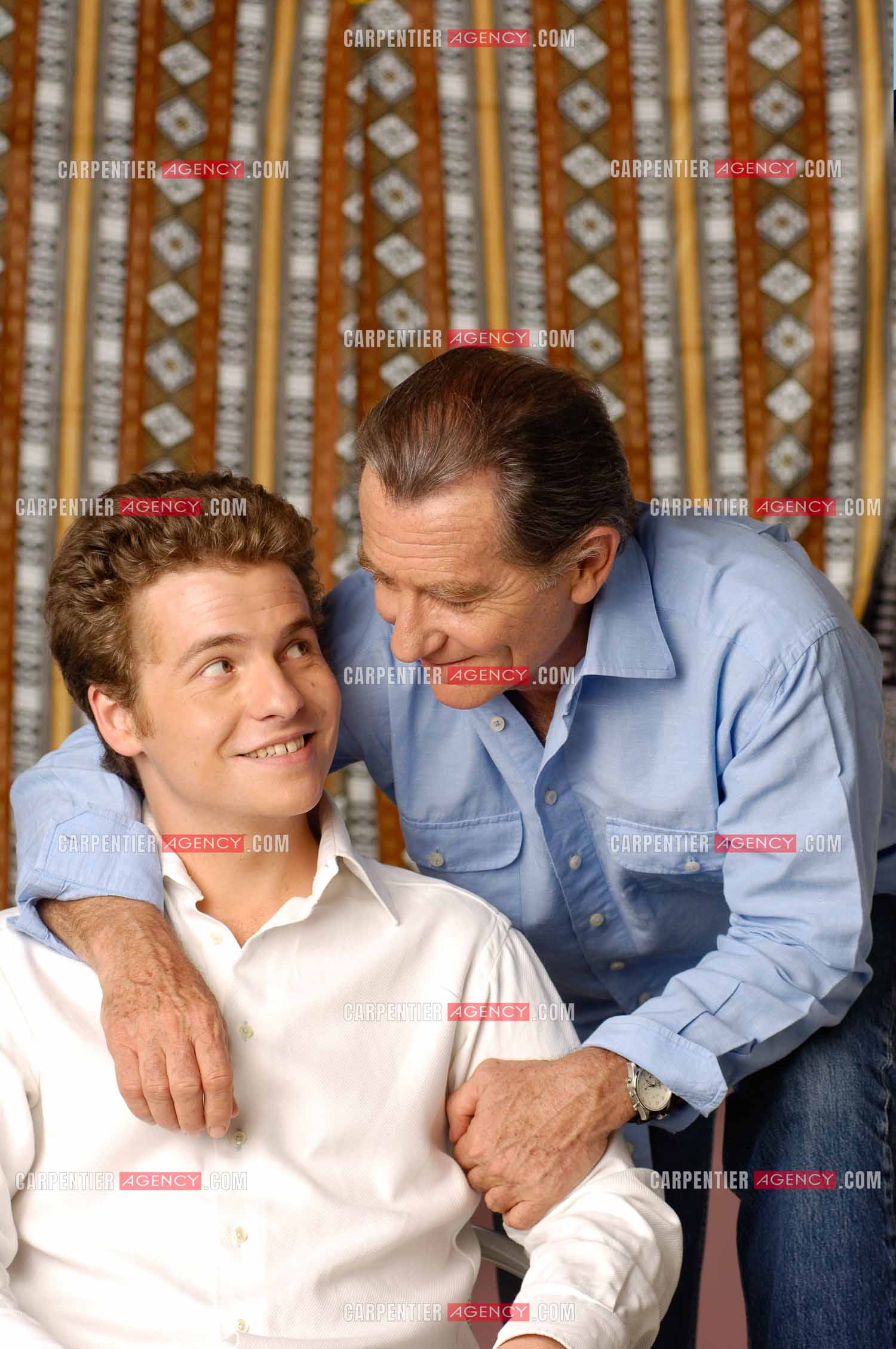 Le journaliste William Leymergie et son fils Gery Leymergie.     ( Exclusif )