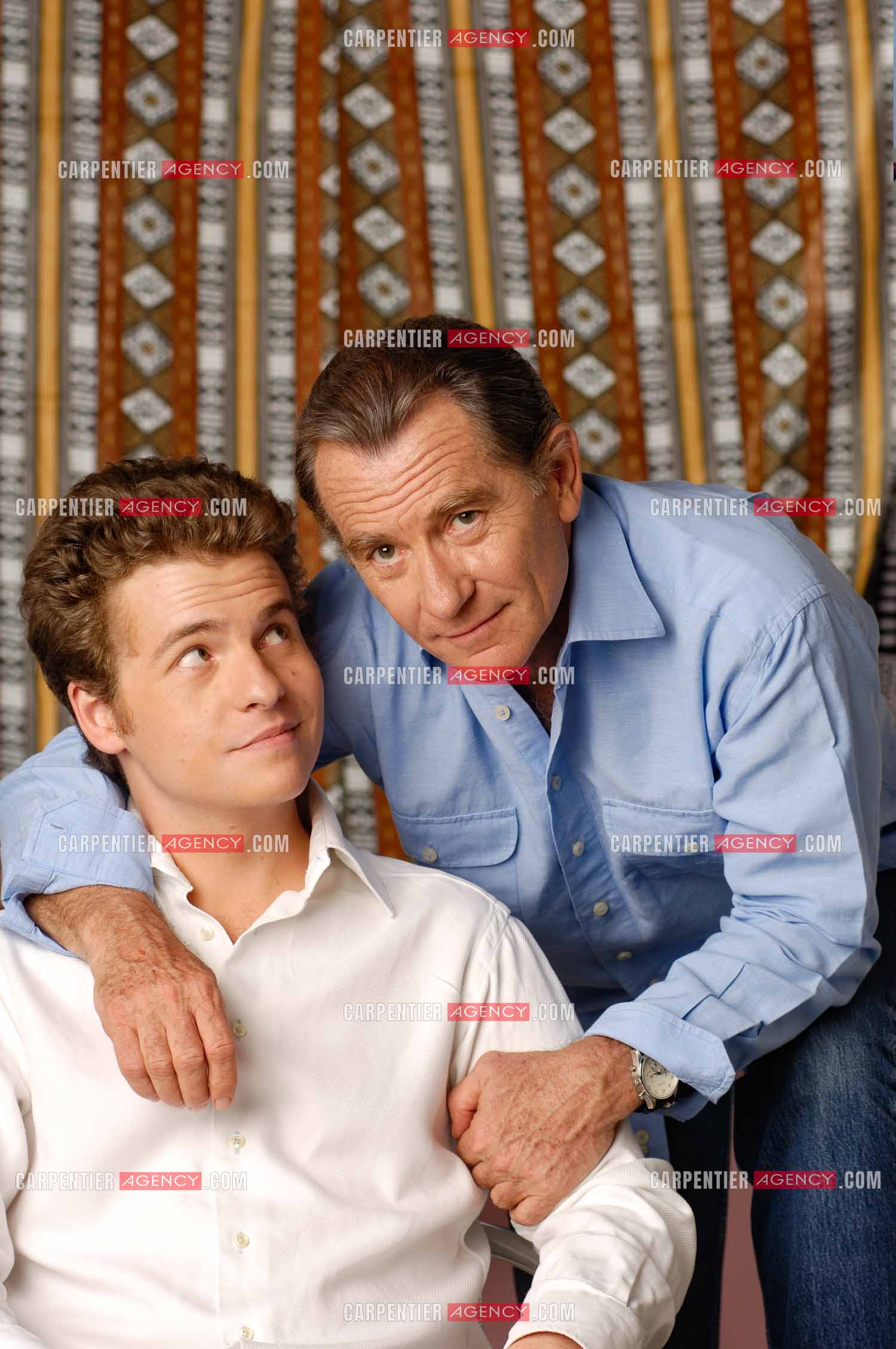 Le journaliste William Leymergie et son fils Gery Leymergie.     ( Exclusif )