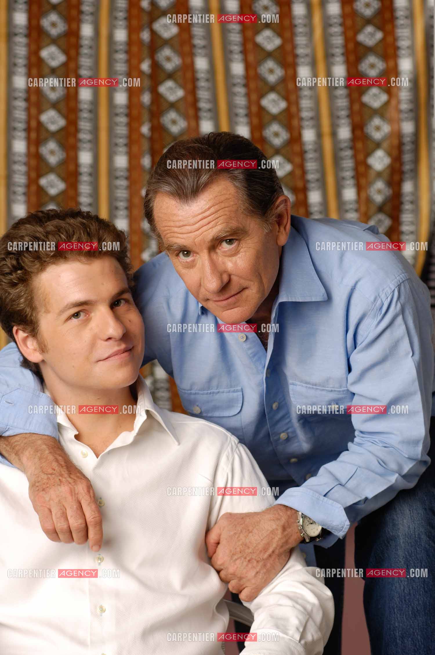 Le journaliste William Leymergie et son fils Gery Leymergie.     ( Exclusif )