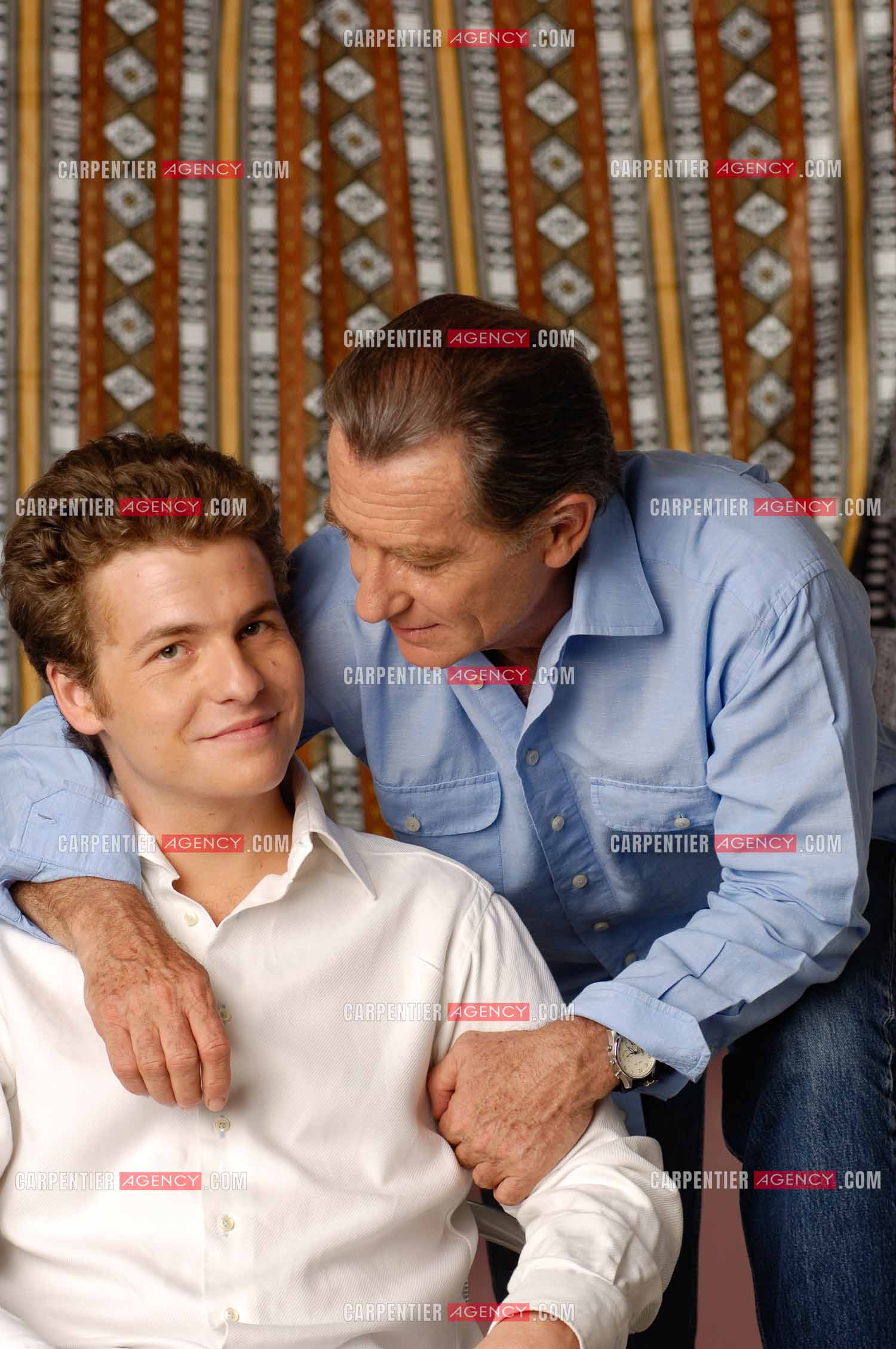 Le journaliste William Leymergie et son fils Gery Leymergie.     ( Exclusif )