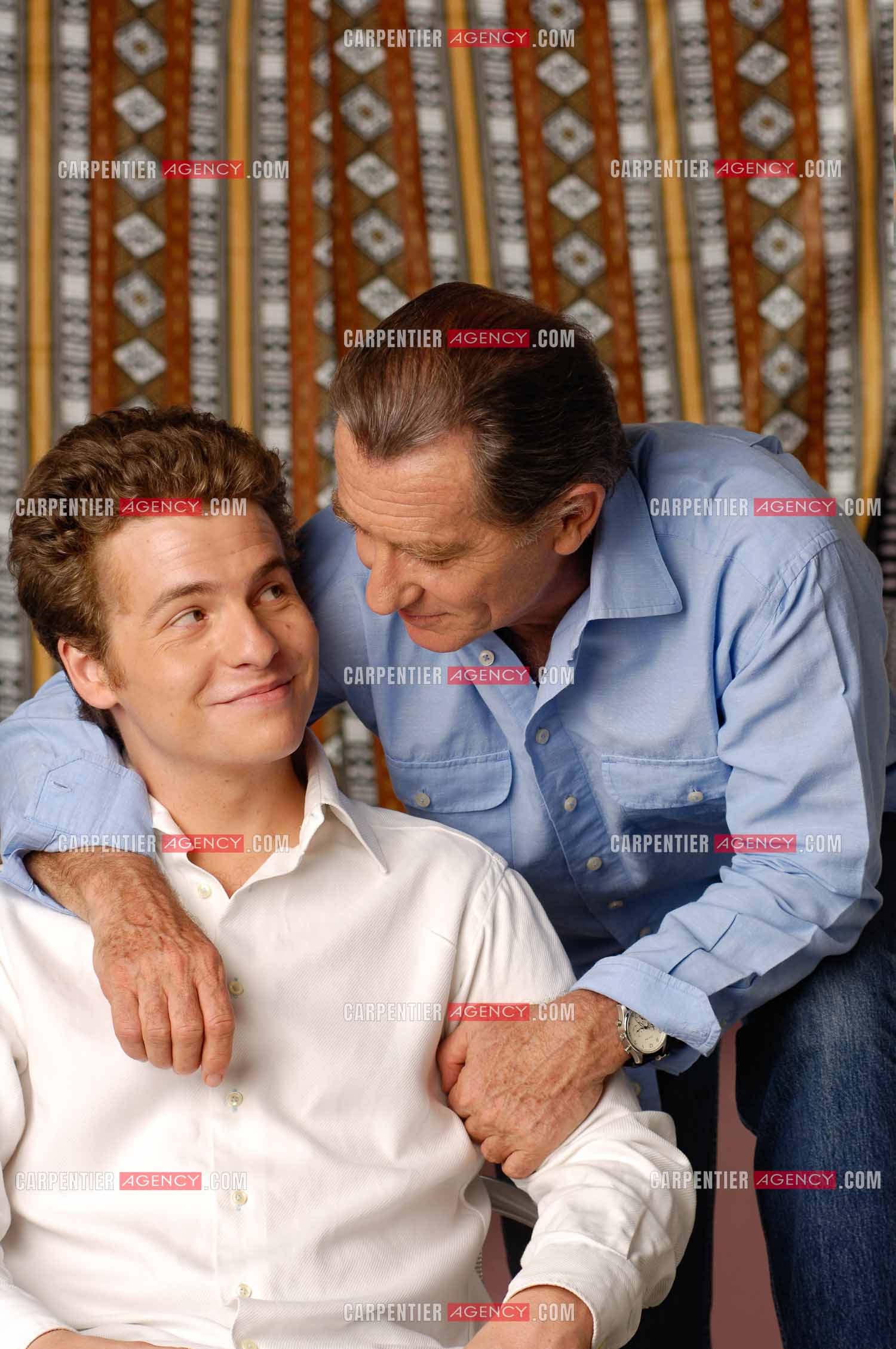Le journaliste William Leymergie et son fils Gery Leymergie.     ( Exclusif )