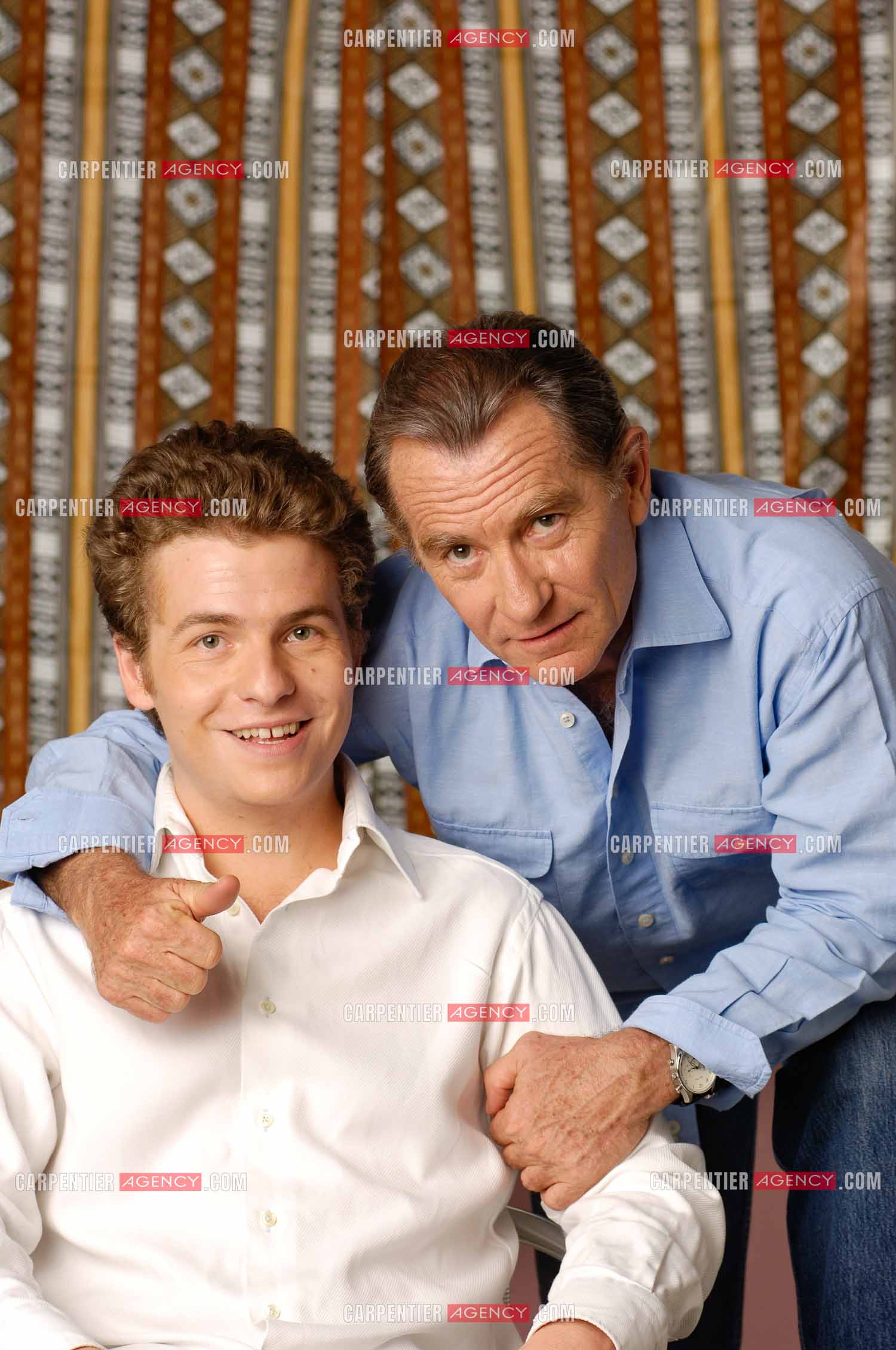 Le journaliste William Leymergie et son fils Gery Leymergie.     ( Exclusif )