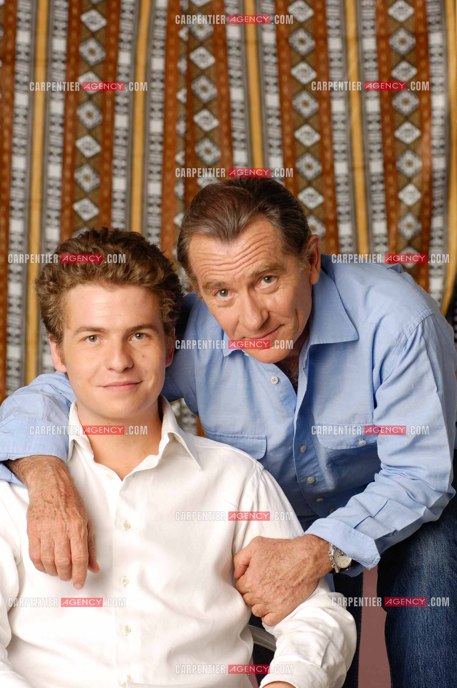 Le journaliste William Leymergie et son fils Gery Leymergie.     ( Exclusif )