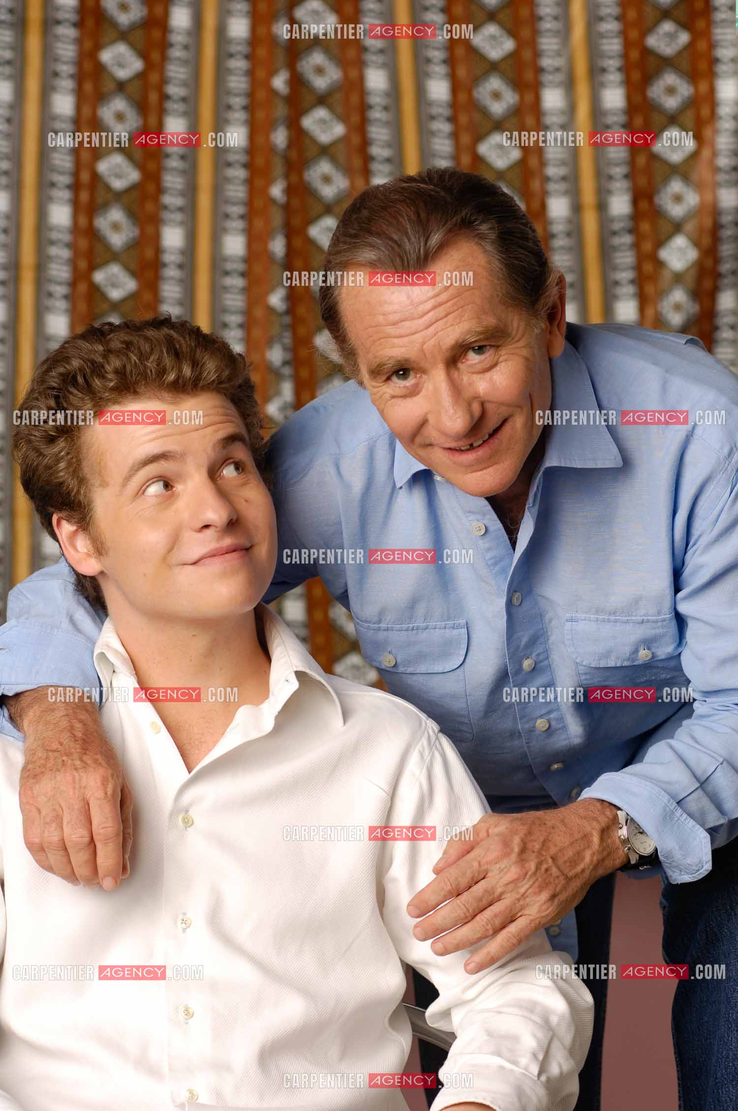 Le journaliste William Leymergie et son fils Gery Leymergie.     ( Exclusif )