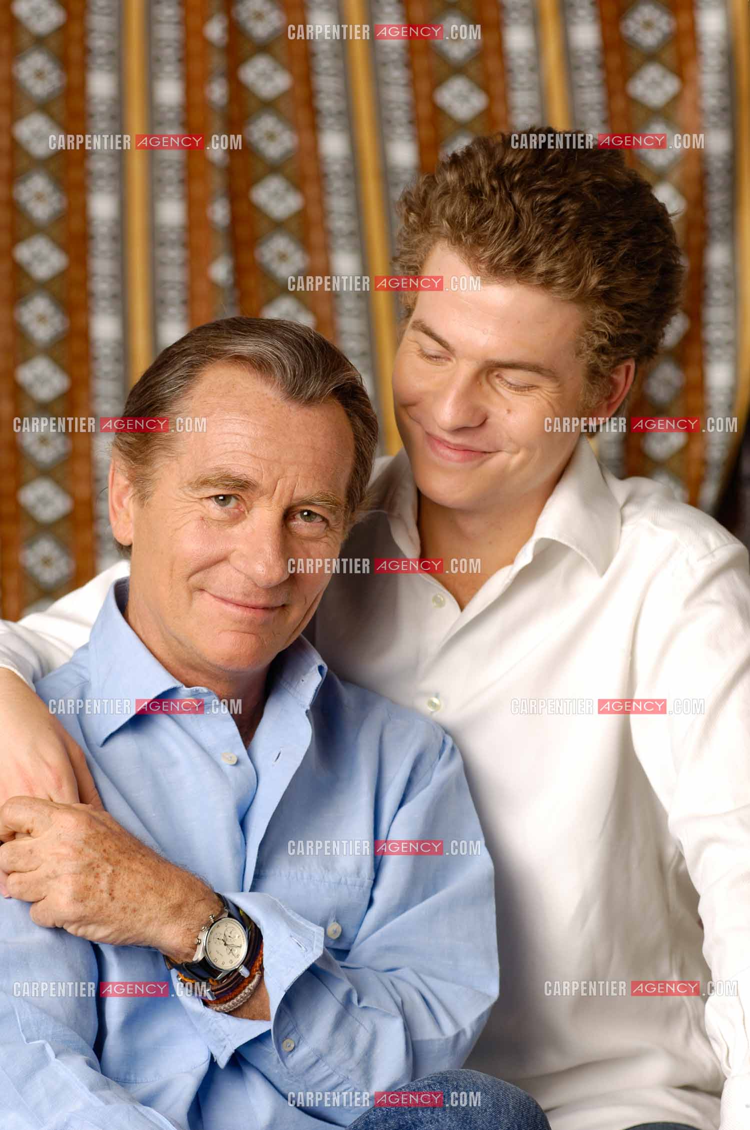 Le journaliste William Leymergie et son fils Gery Leymergie.     ( Exclusif )