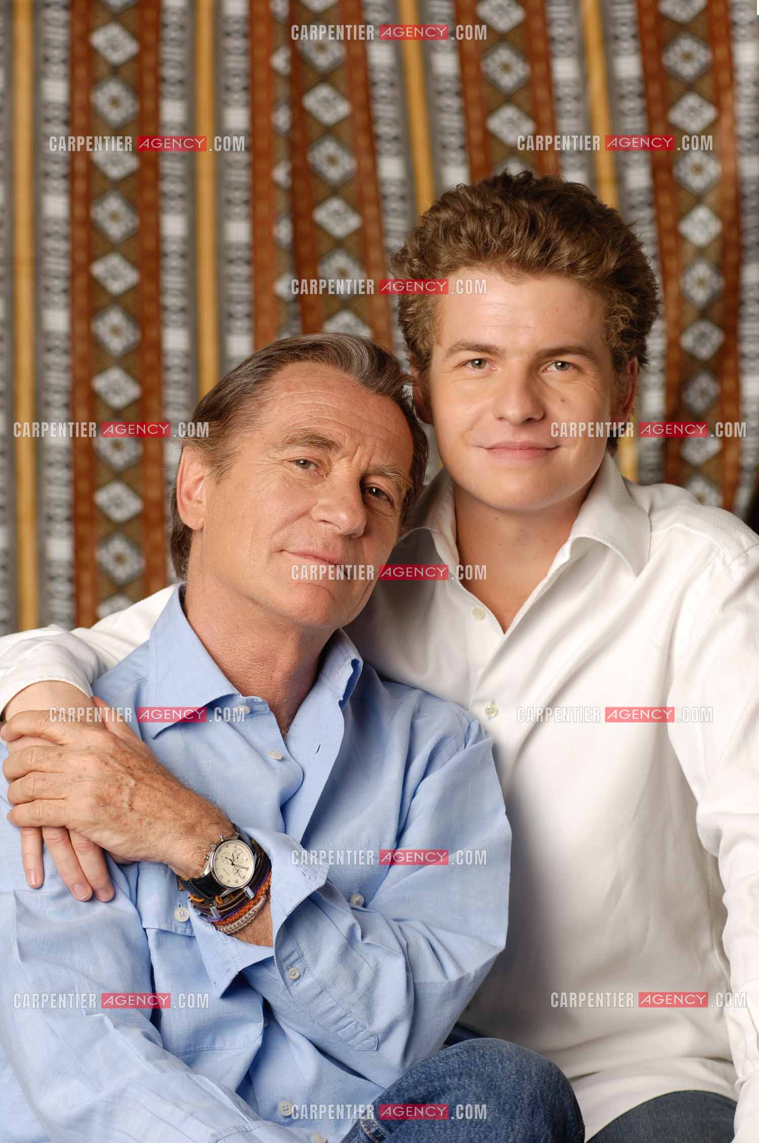 Le journaliste William Leymergie et son fils Gery Leymergie.     ( Exclusif )
