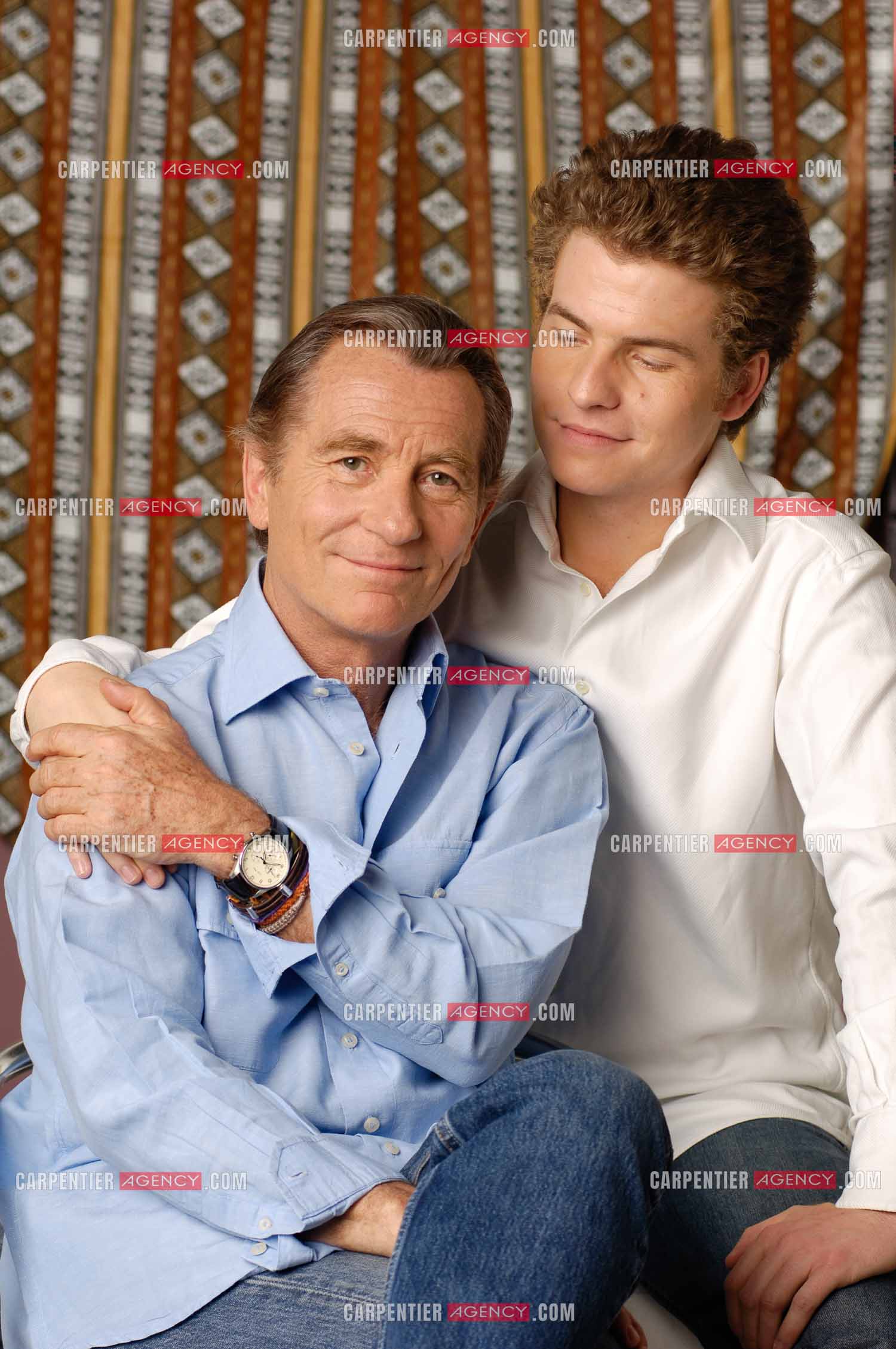 Le journaliste William Leymergie et son fils Gery Leymergie.     ( Exclusif )