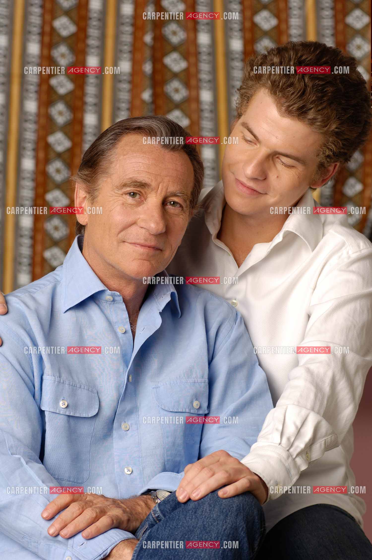 Le journaliste William Leymergie et son fils Gery Leymergie.     ( Exclusif )