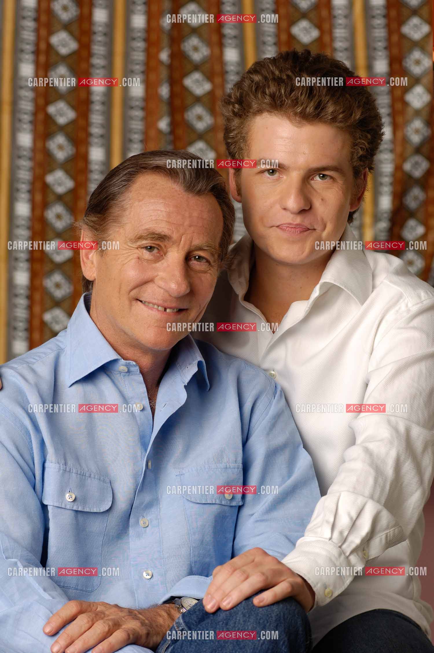 Le journaliste William Leymergie et son fils Gery Leymergie.     ( Exclusif )