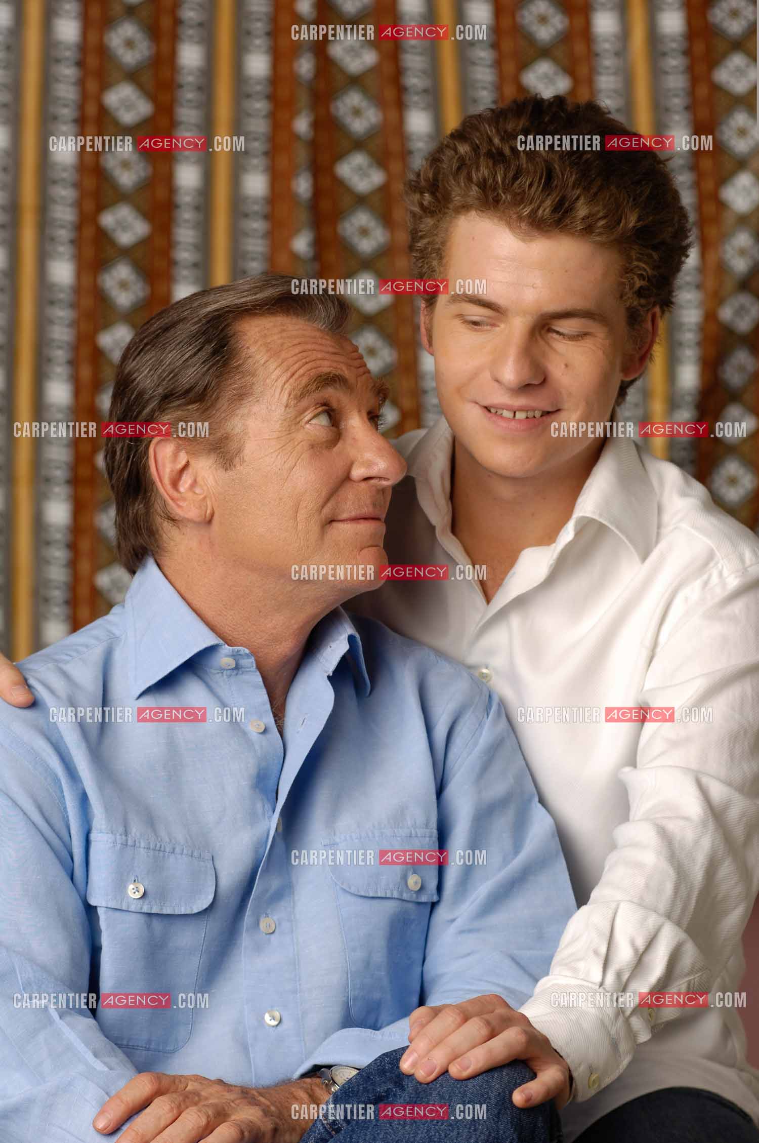 Le journaliste William Leymergie et son fils Gery Leymergie.     ( Exclusif )