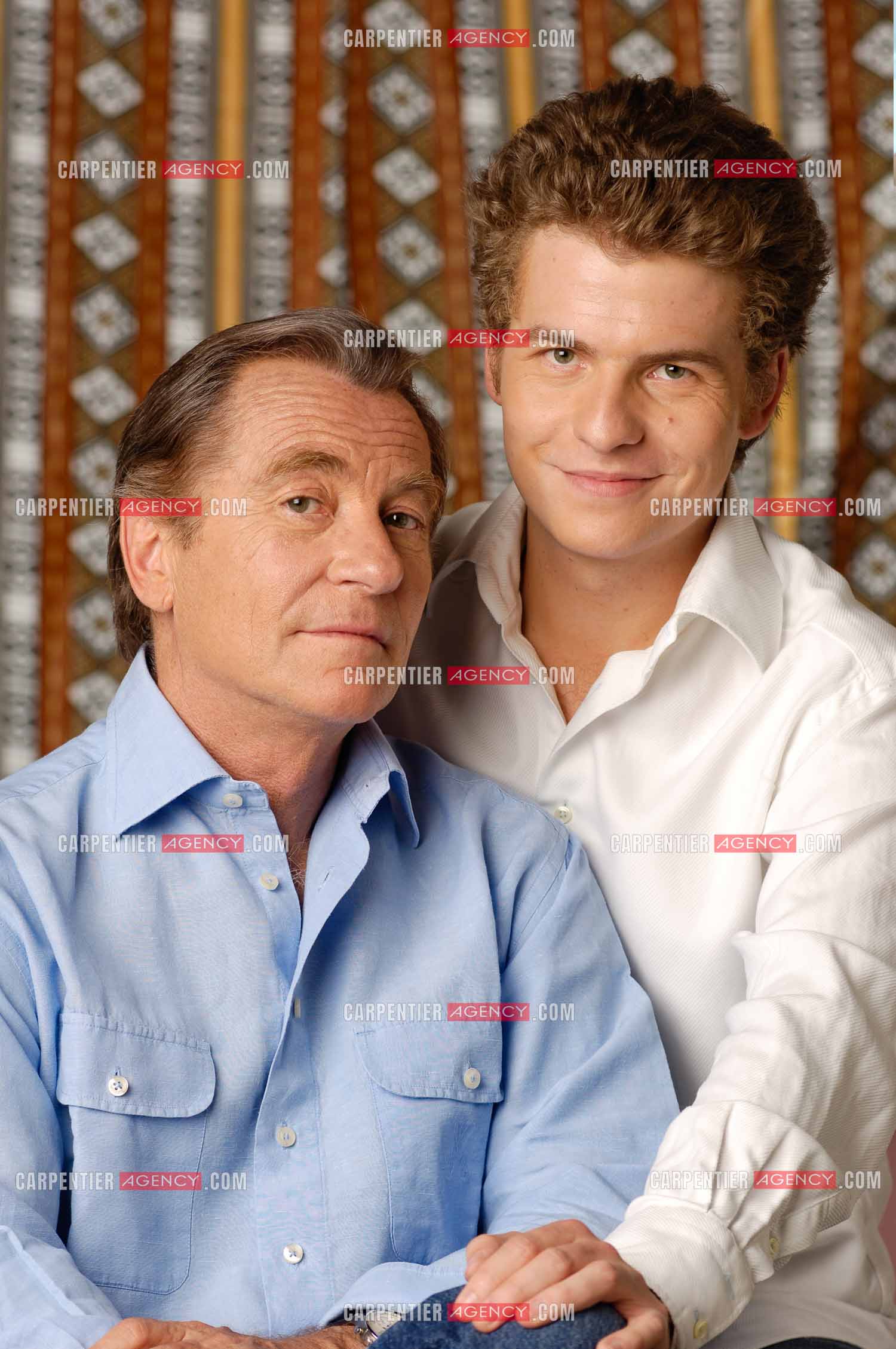 Le journaliste William Leymergie et son fils Gery Leymergie.     ( Exclusif )