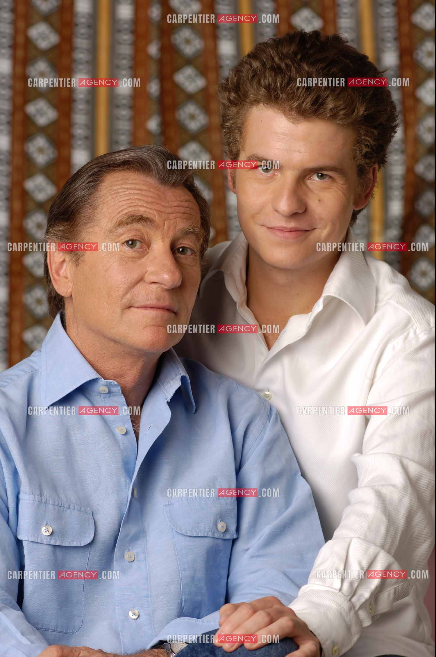 Le journaliste William Leymergie et son fils Gery Leymergie.     ( Exclusif )
