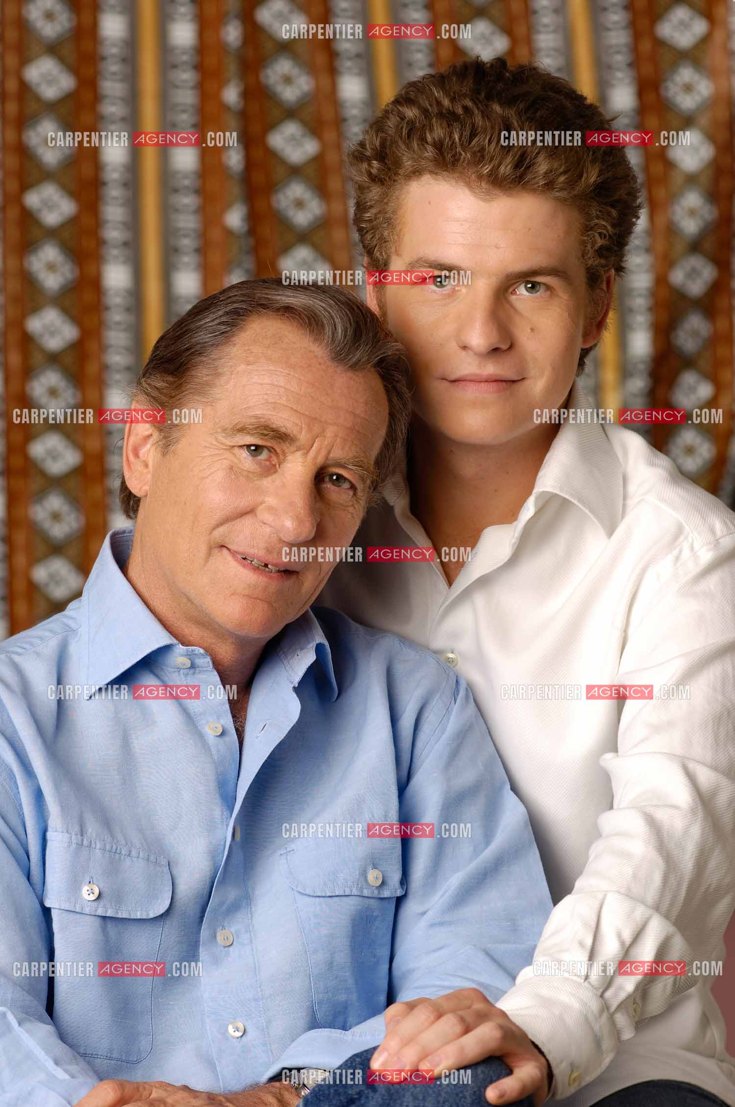 Le journaliste William Leymergie et son fils Gery Leymergie.     ( Exclusif )