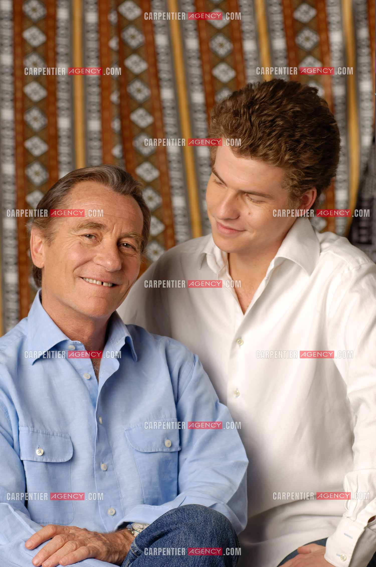 Le journaliste William Leymergie et son fils Gery Leymergie.     ( Exclusif )
