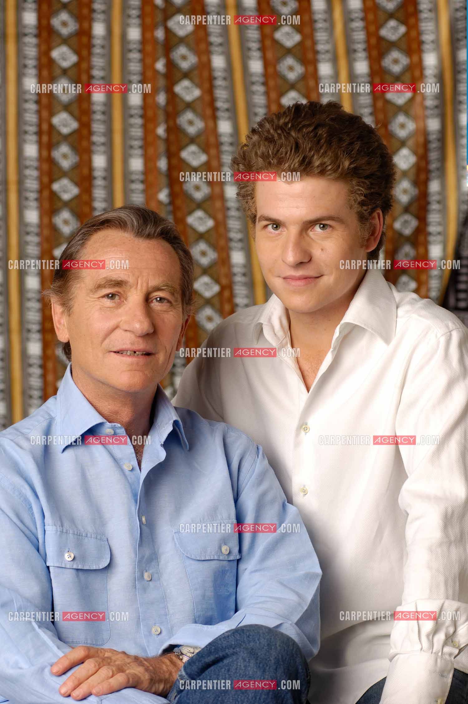 Le journaliste William Leymergie et son fils Gery Leymergie.     ( Exclusif )