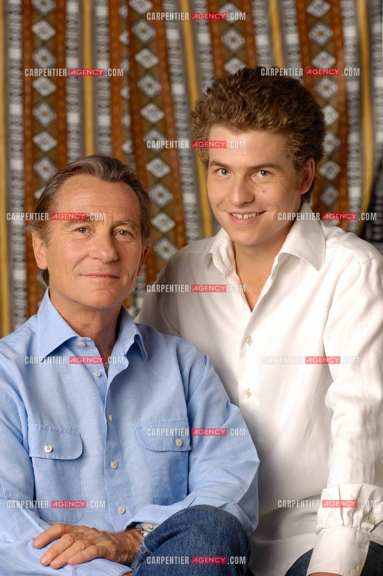 Le journaliste William Leymergie et son fils Gery Leymergie.     ( Exclusif )