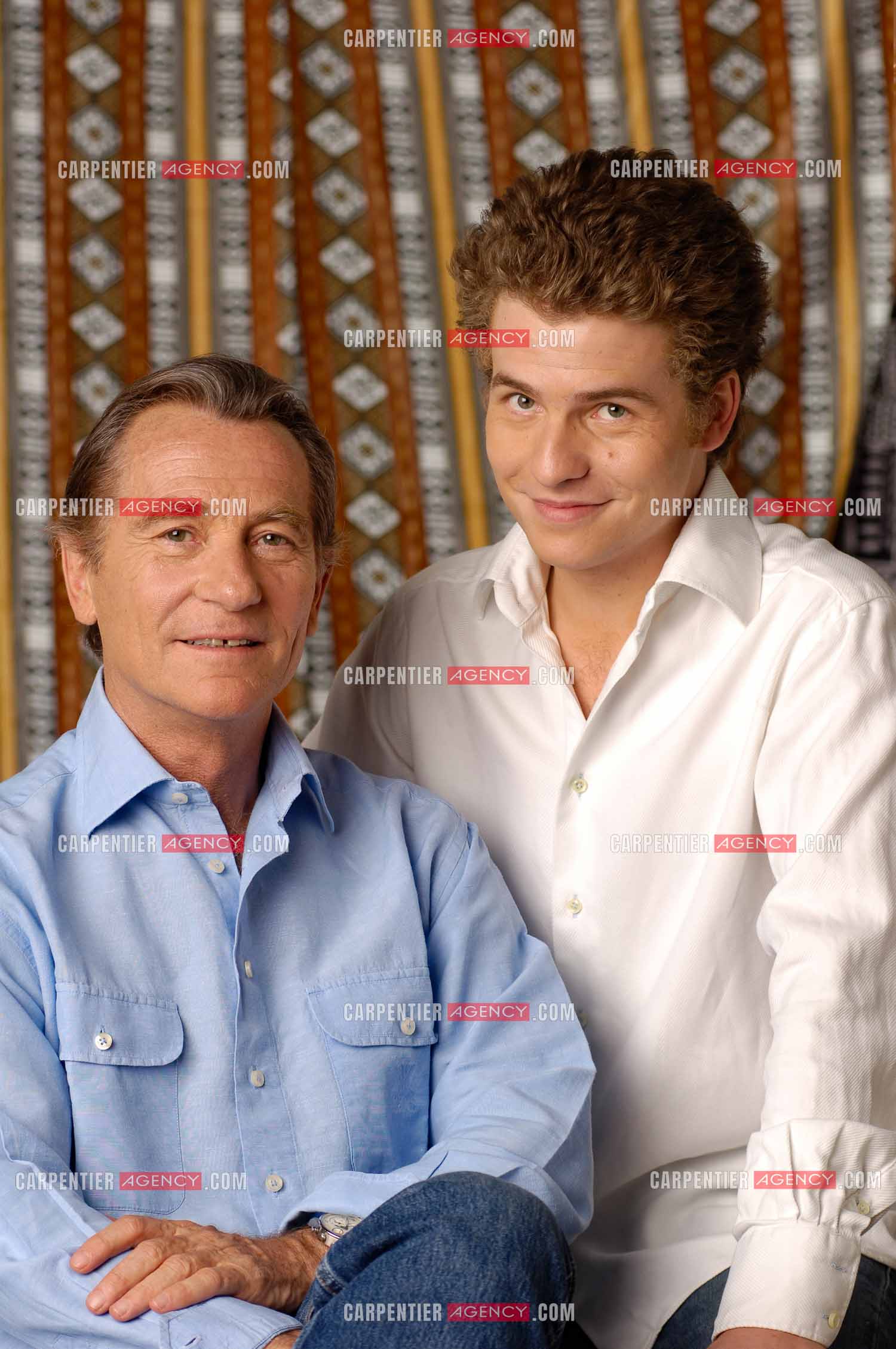 Le journaliste William Leymergie et son fils Gery Leymergie.     ( Exclusif )
